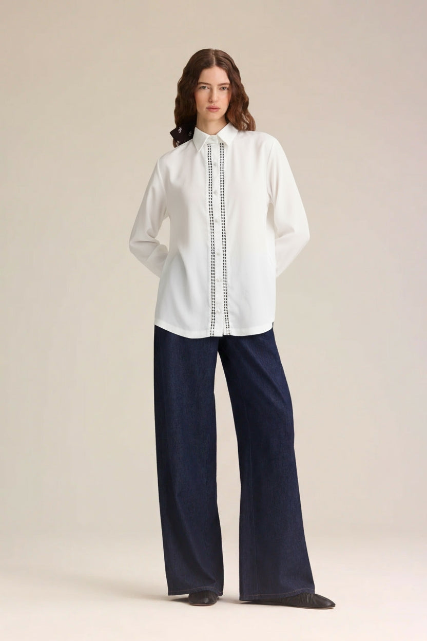 COLLAR SHIRT - WHITE