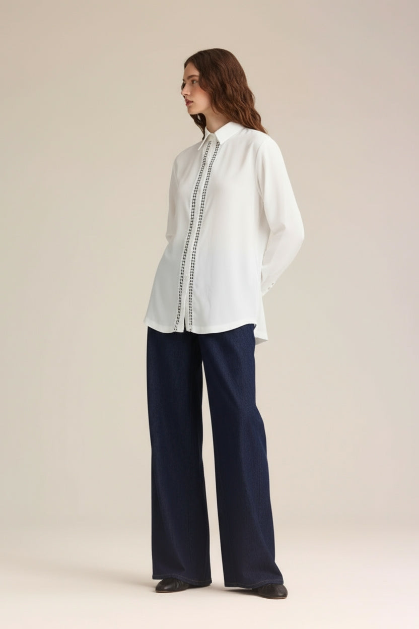 COLLAR SHIRT - WHITE