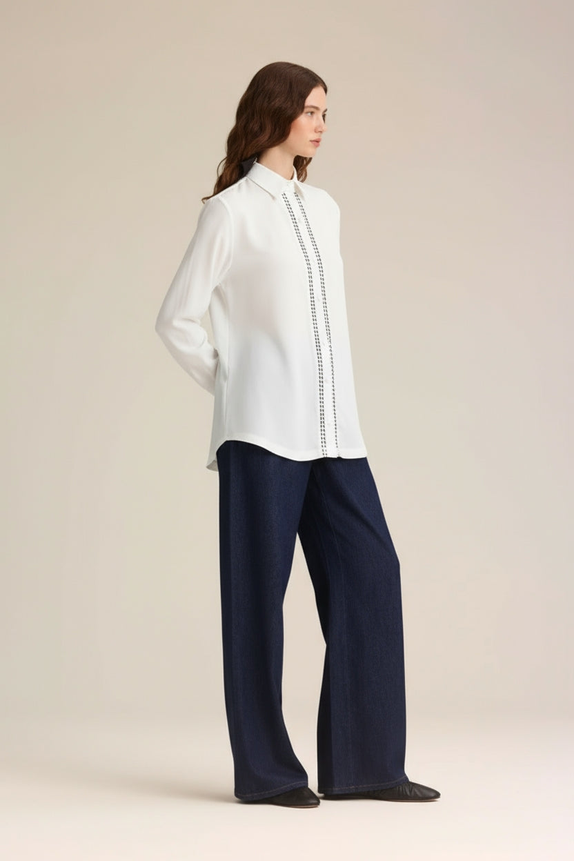 COLLAR SHIRT - WHITE