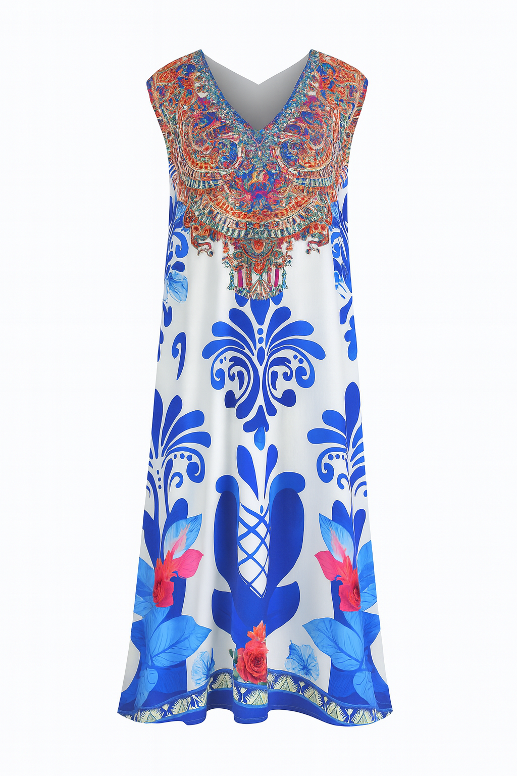 Carnivale Flowing Maxi Dress-Dress-LennaRose-Size 1 (8-10)-Lenna Rose Fashion