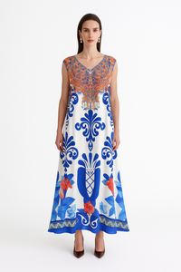 Carnivale Flowing Maxi Dress-Dress-LennaRose-Size 1 (8-10)-Lenna Rose Fashion