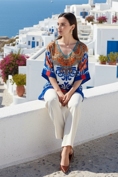 Carnivale Kaftan Top-TOP-LennaRose-Size 1 (8-10)-Lenna Rose Fashion