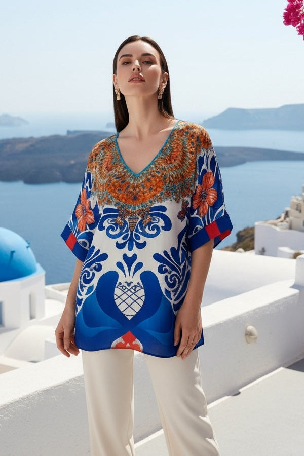 Carnivale Kaftan Top-TOP-LennaRose-Size 1 (8-10)-Lenna Rose Fashion