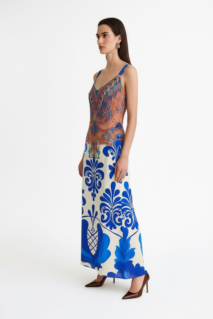 Carnivale Maxi Dress-Dress-LennaRose-Size 1 (8-10)-Lenna Rose Fashion