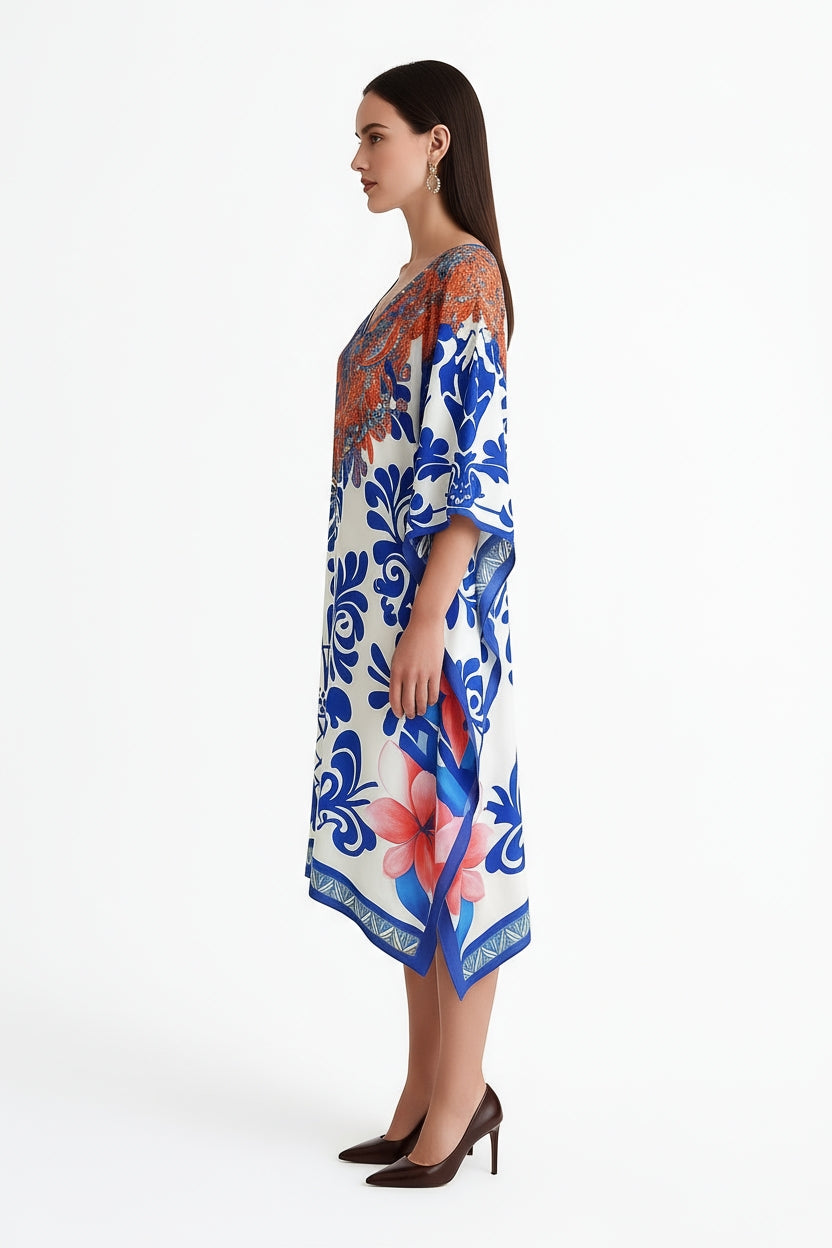 Carnivale Short Kaftan-Dress-LennaRose-Size 1 (8-10)-Lenna Rose Fashion