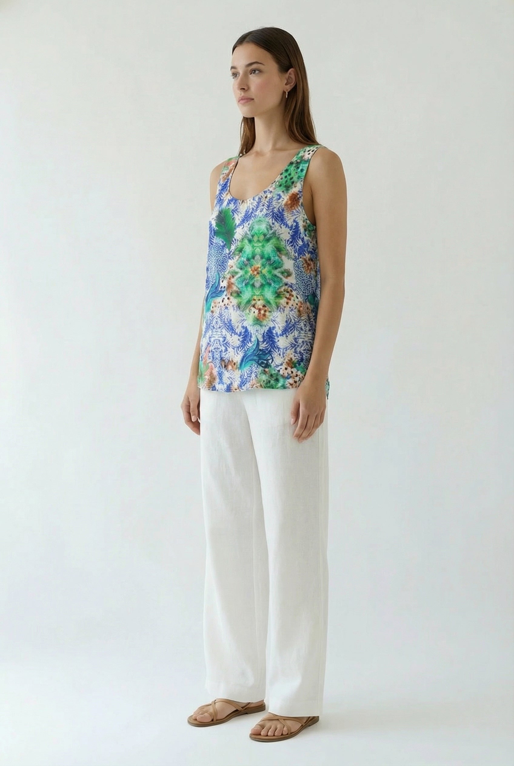 Charalan Flowing Tank Top