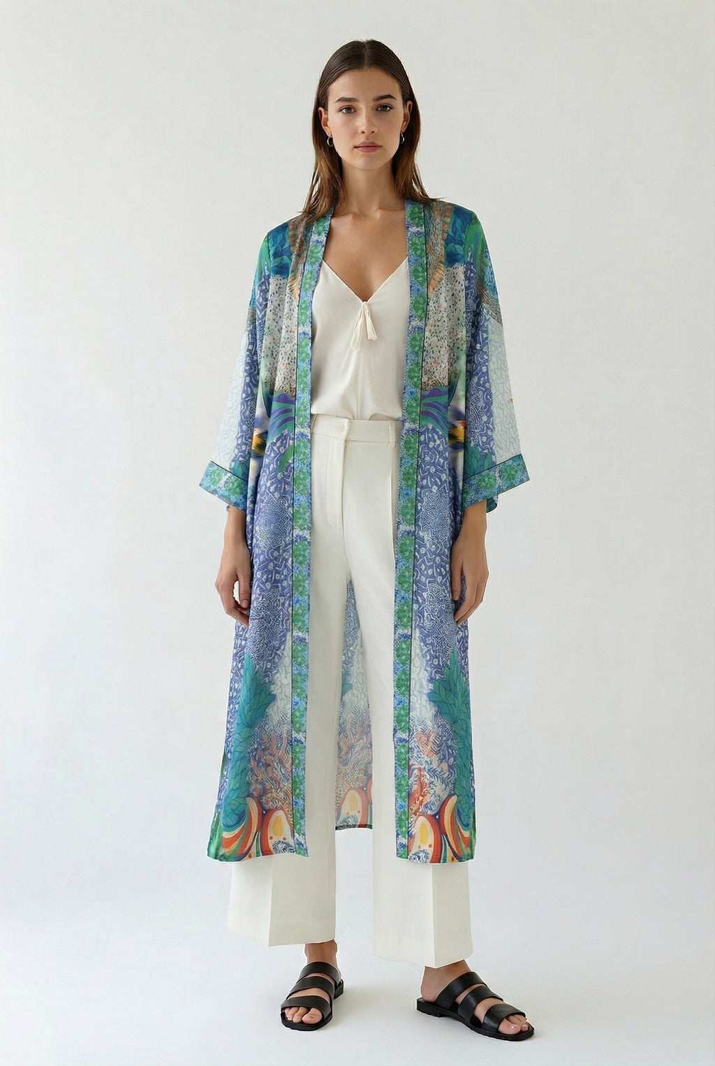 Charalan Long Kimono Shrug
