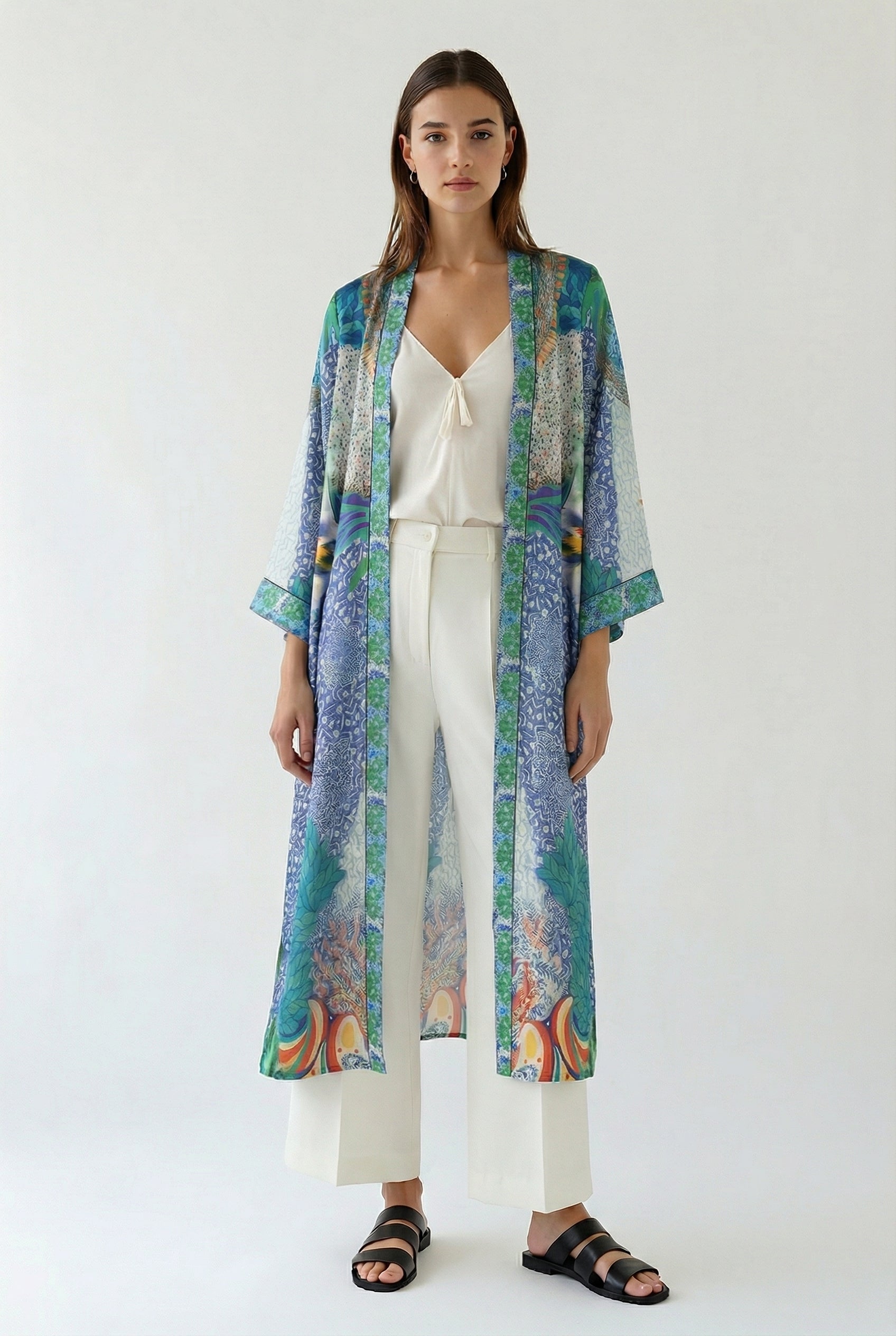 Charalan Long Kimono Shrug