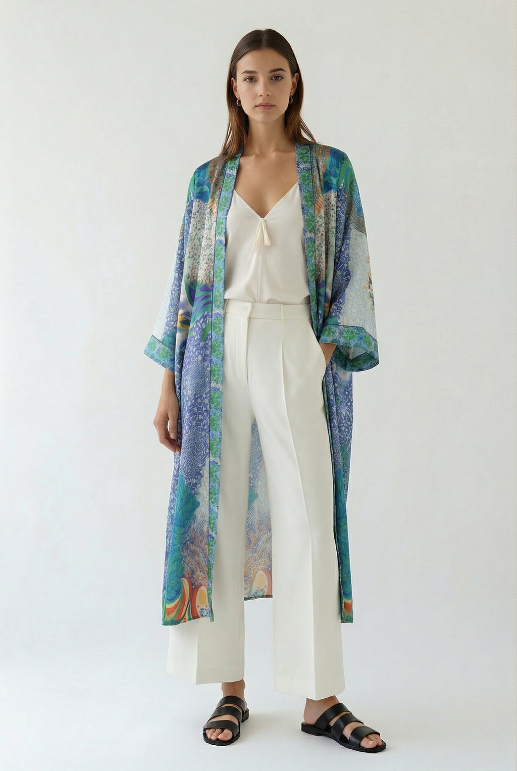 Charalan Long Kimono Shrug