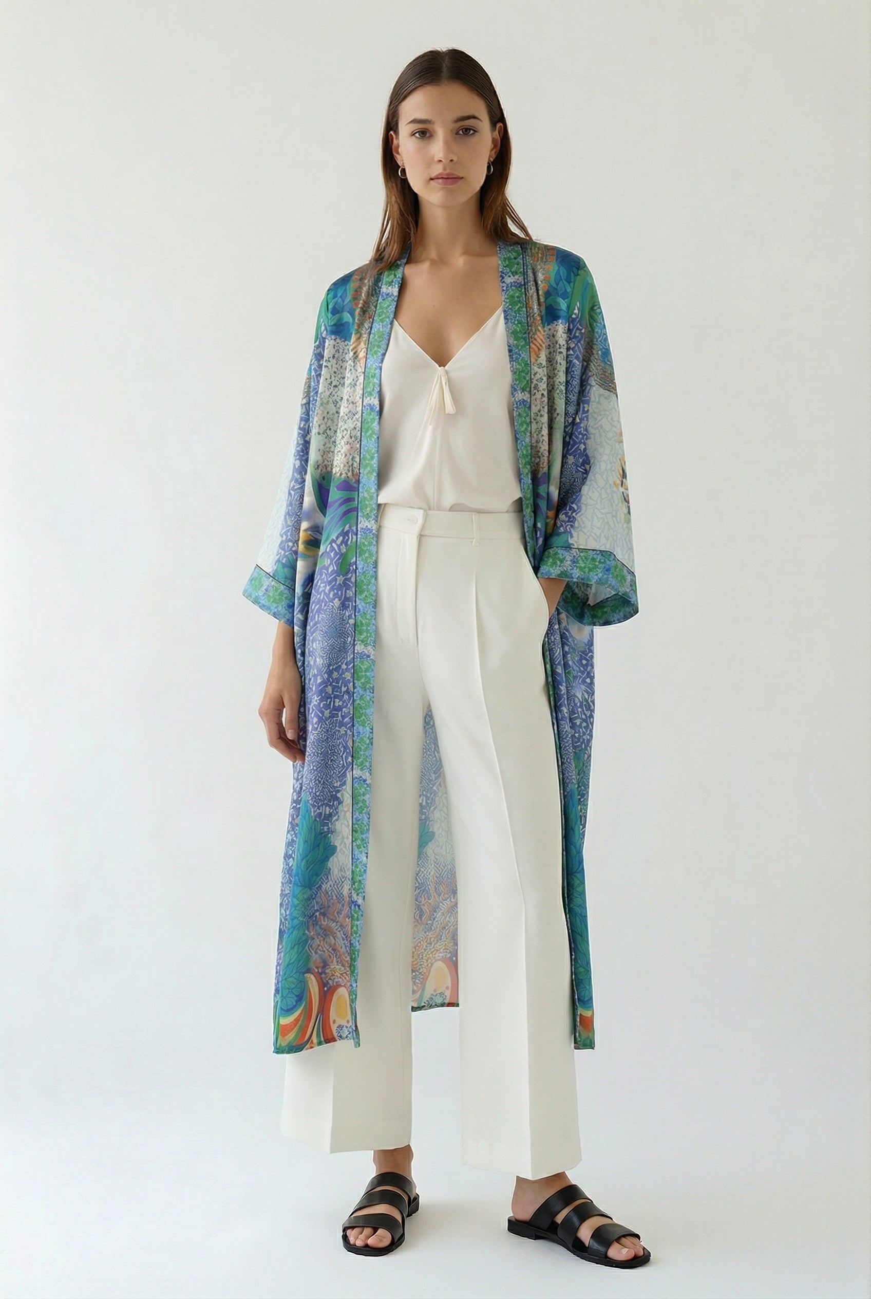 Charalan Long Kimono Shrug