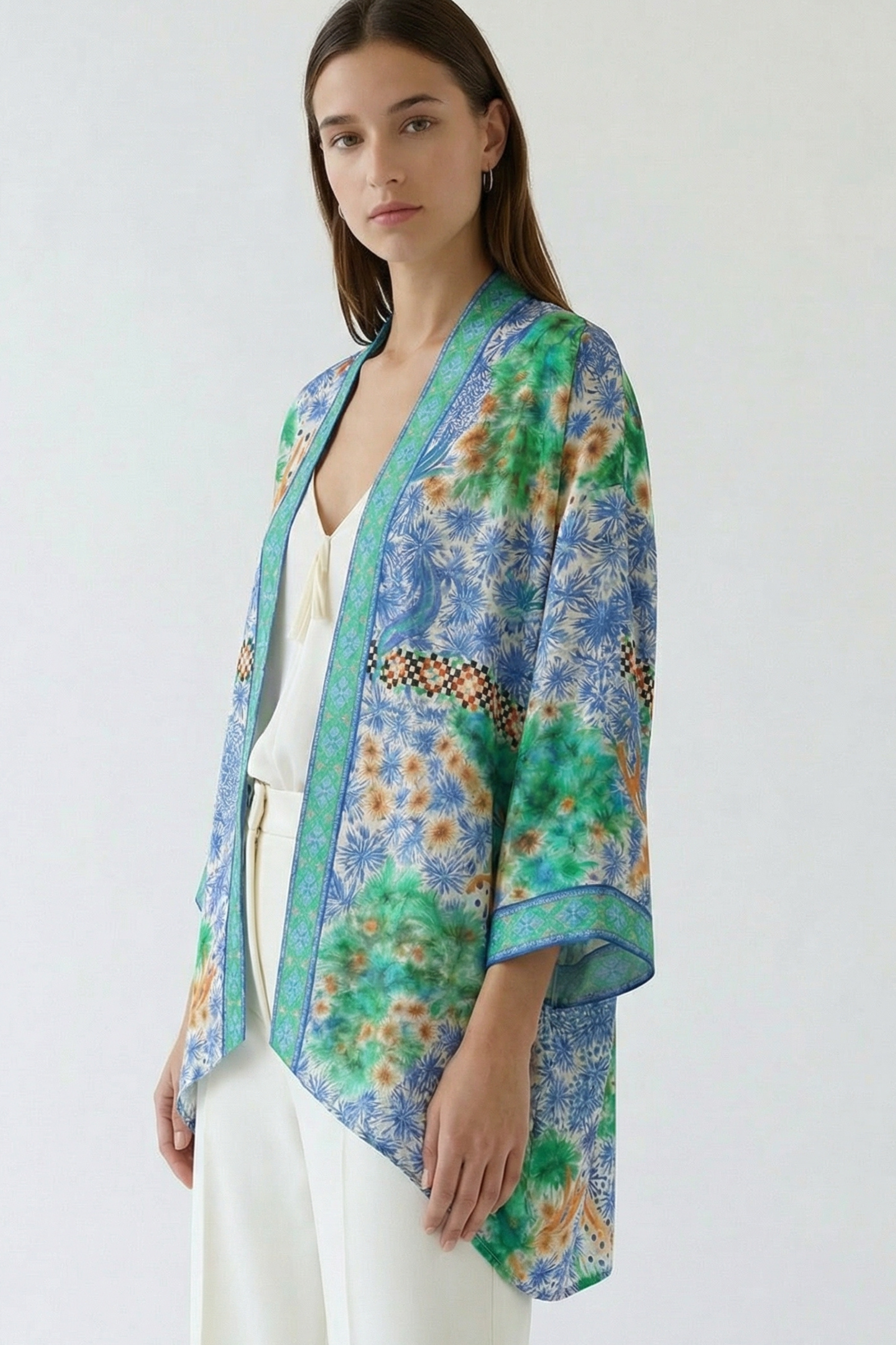 Charalan Short Kimono Shrug