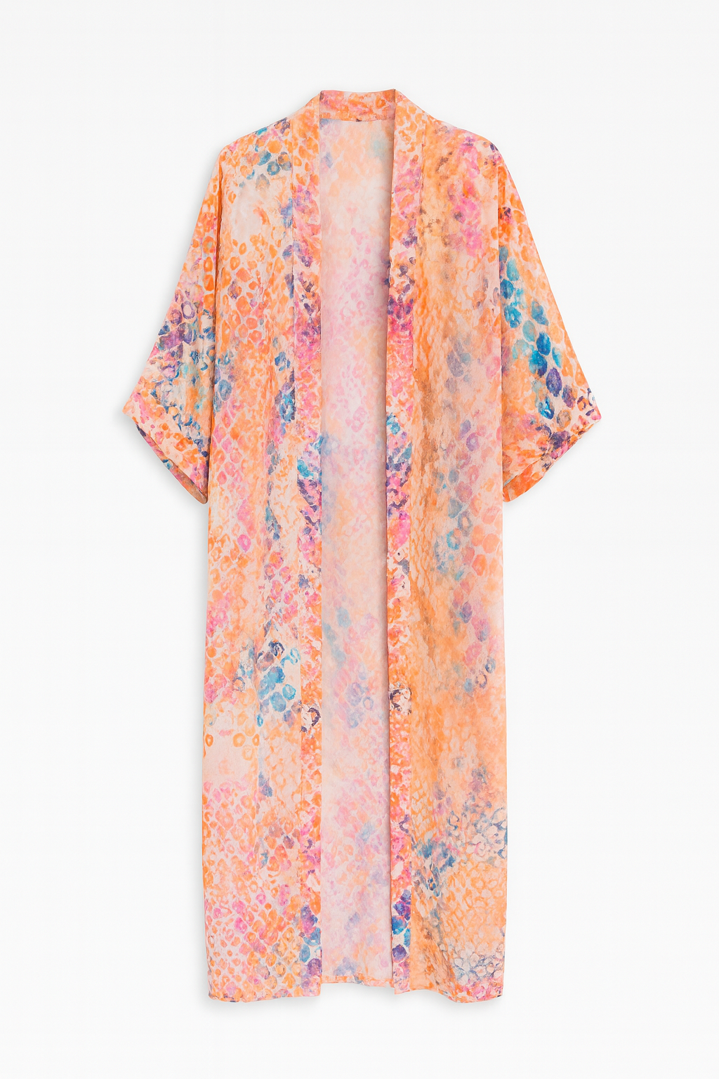 Serpentine Long Kimono Shrug