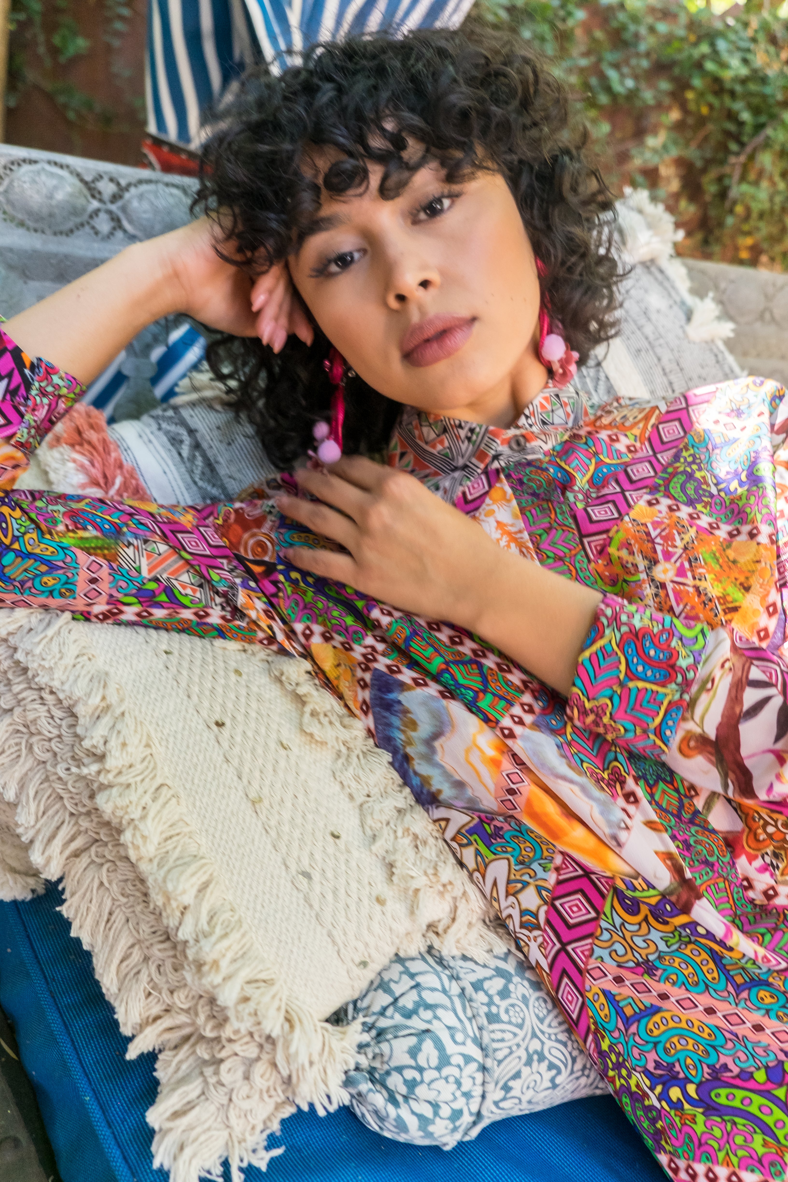 Tunisia Blossom Shirt Dress