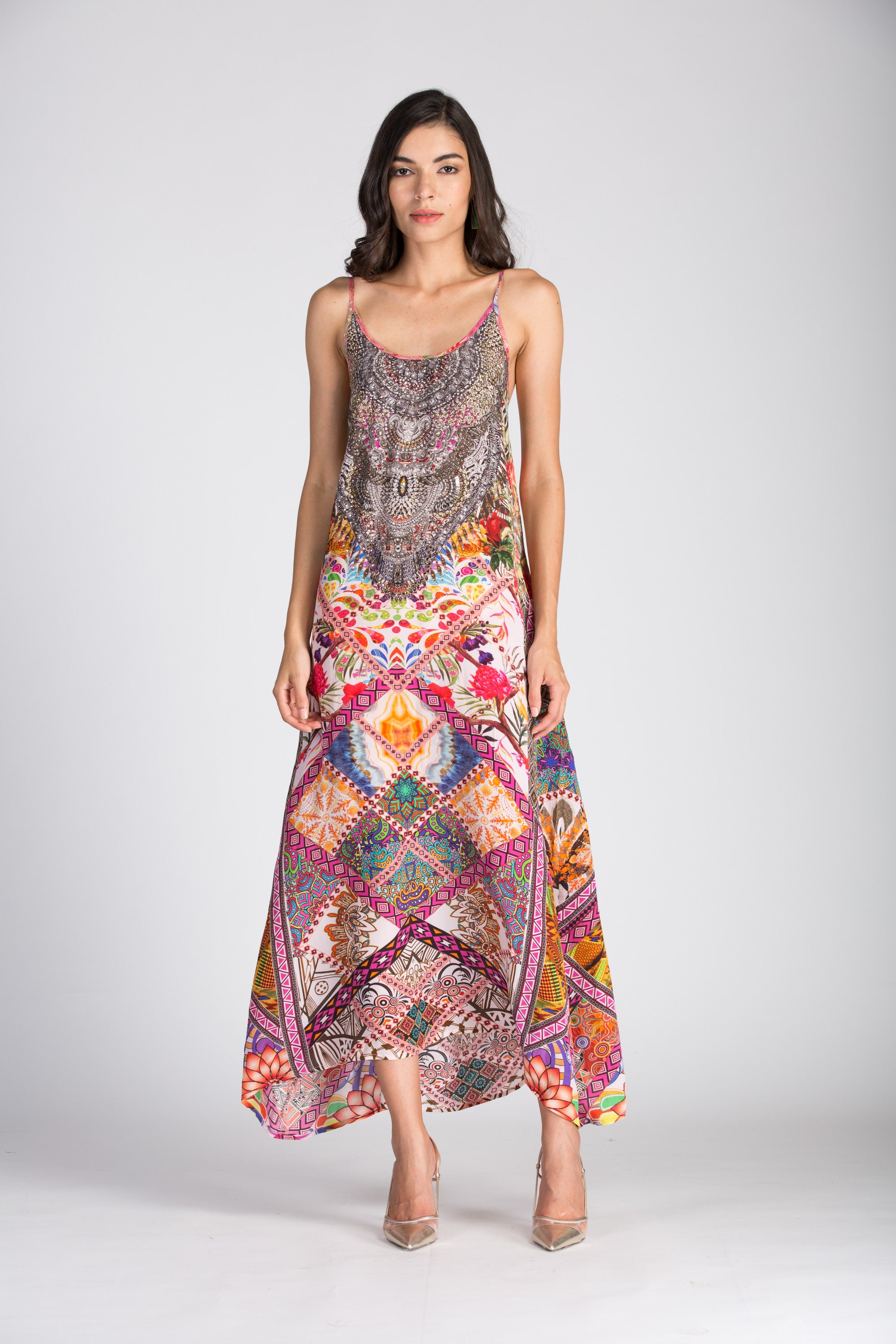 Tunisia Strap Maxi Dress
