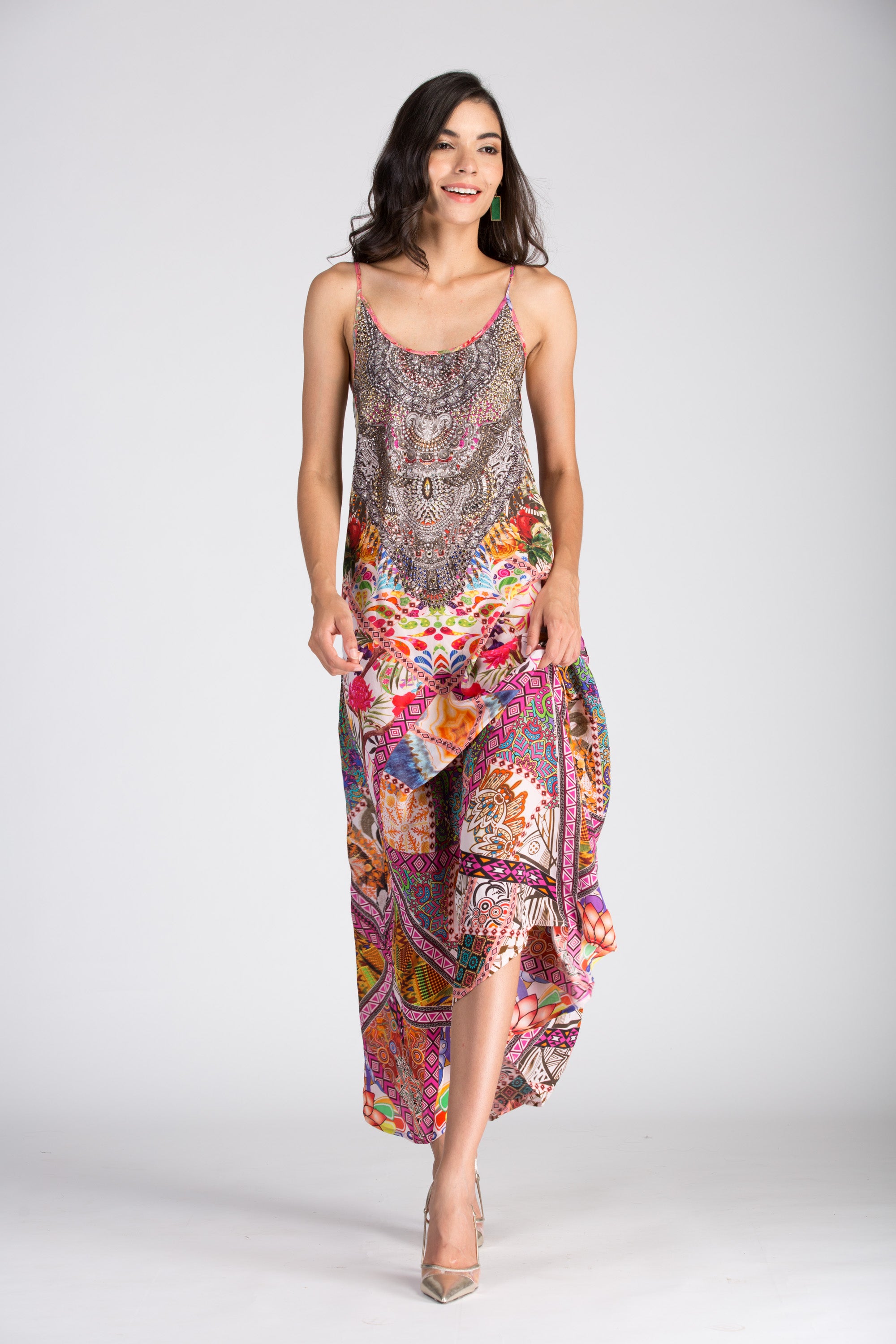 Tunisia Strap Maxi Dress