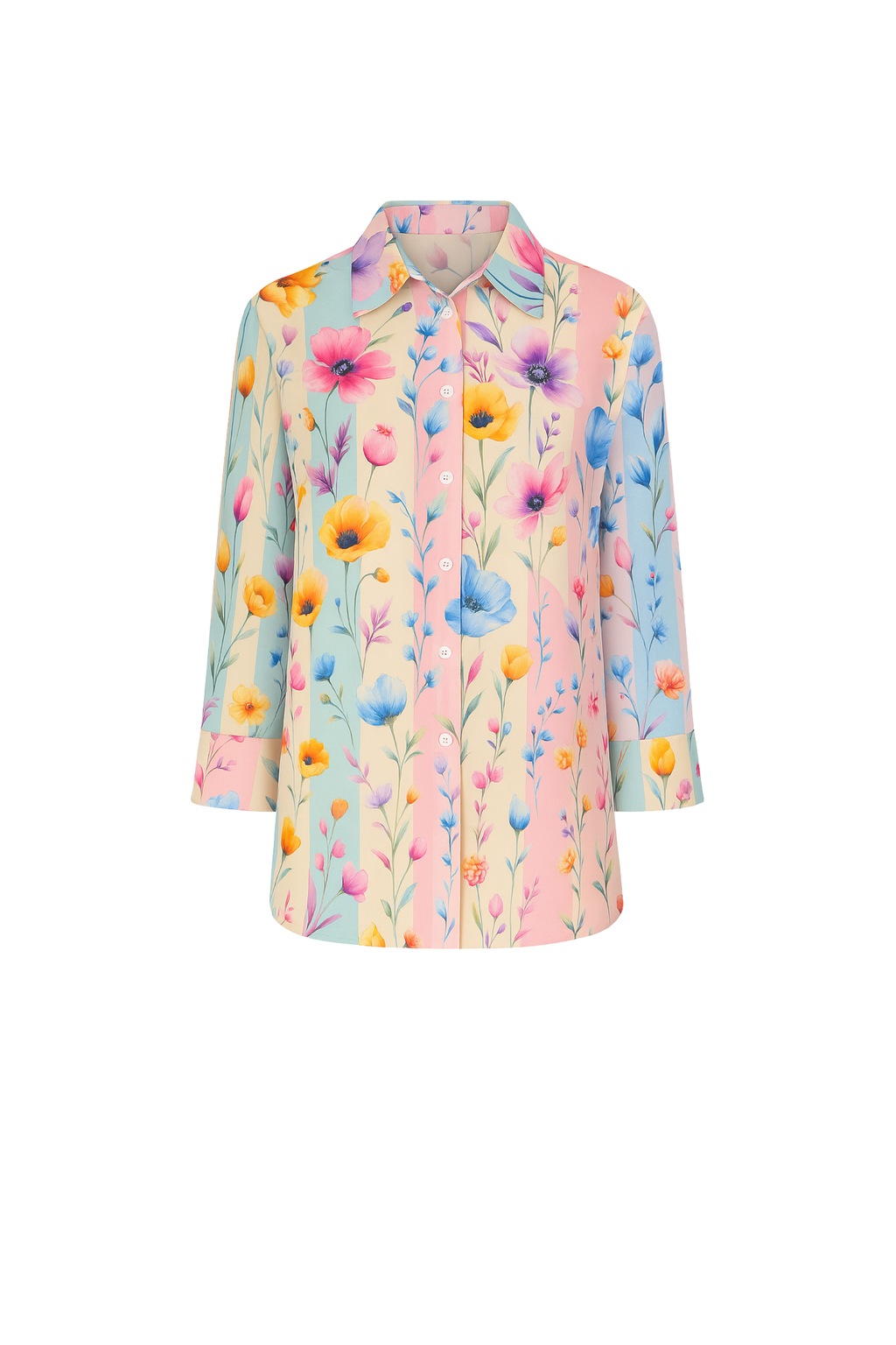 Florina Collar Shirt-TOP-LennaRose-Size 1 (8-10)-Lenna Rose Fashion