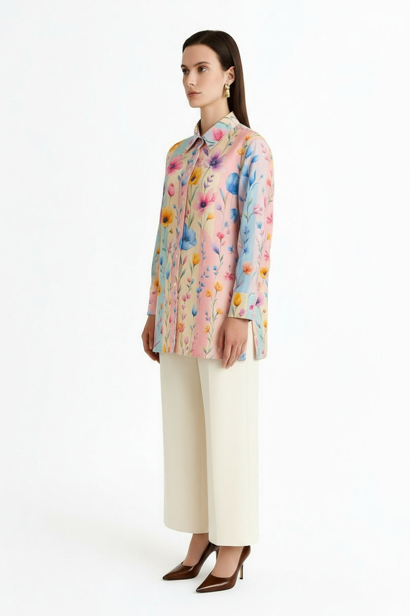 Florina Collar Shirt-TOP-LennaRose-Size 1 (8-10)-Lenna Rose Fashion