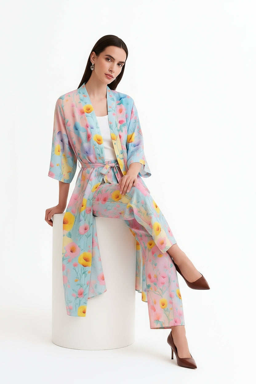 Florina Long Kimono Shrug-LennaRose-One Size (8 - 18)-Lenna Rose Fashion