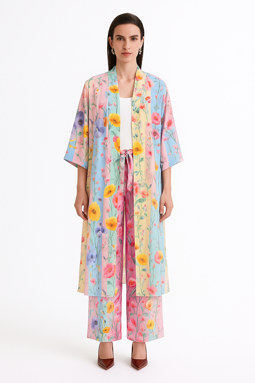 Florina Long Kimono Shrug