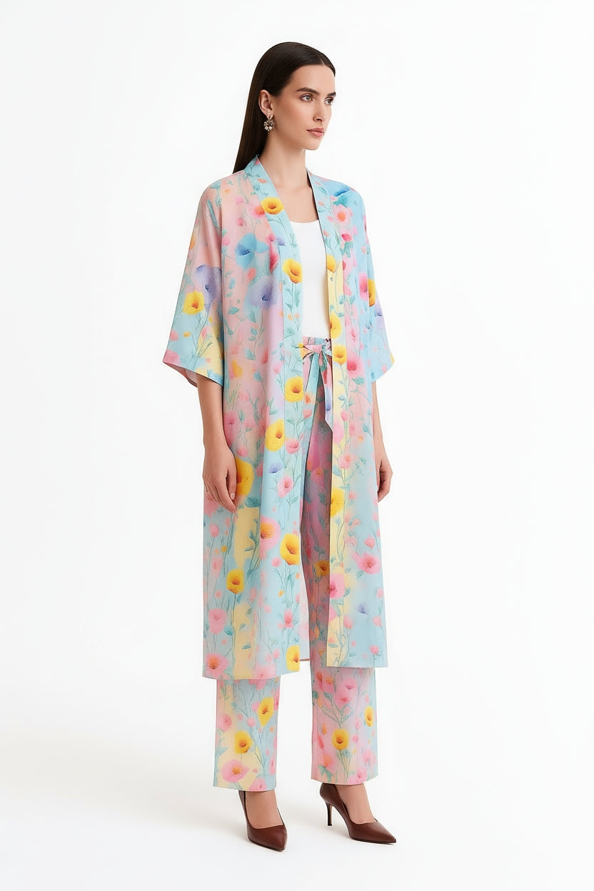 Florina Long Kimono Shrug-LennaRose-One Size (8 - 18)-Lenna Rose Fashion