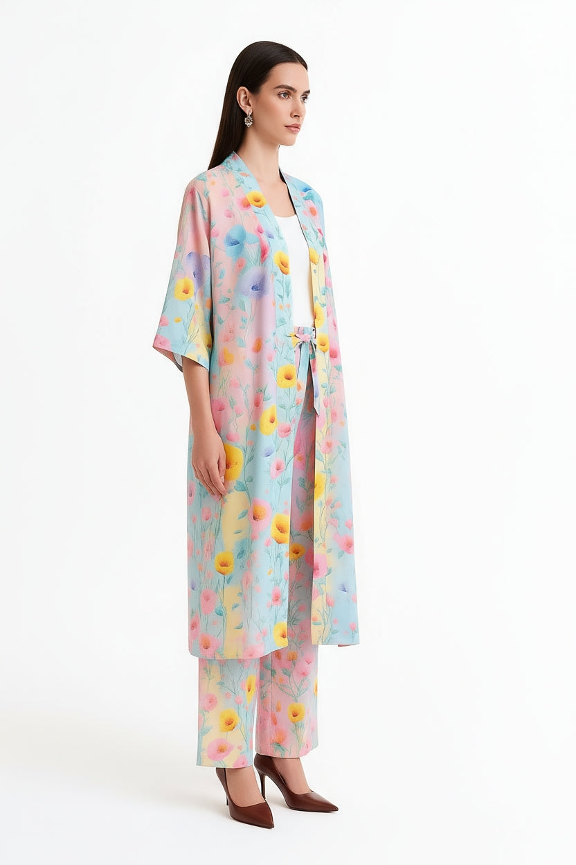 Florina Long Kimono Shrug-LennaRose-One Size (8 - 18)-Lenna Rose Fashion