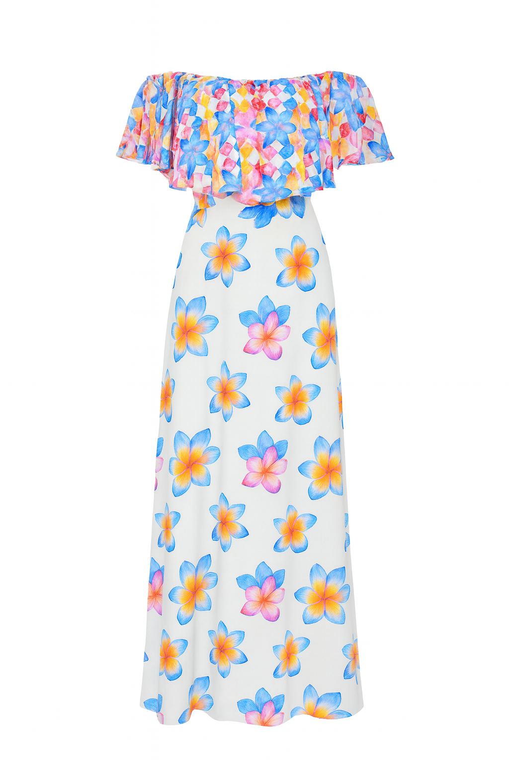 Isla Bloom Ruffle Boho Maxi-Dress-LennaRose-Size 1 (8-10)-Lenna Rose Fashion