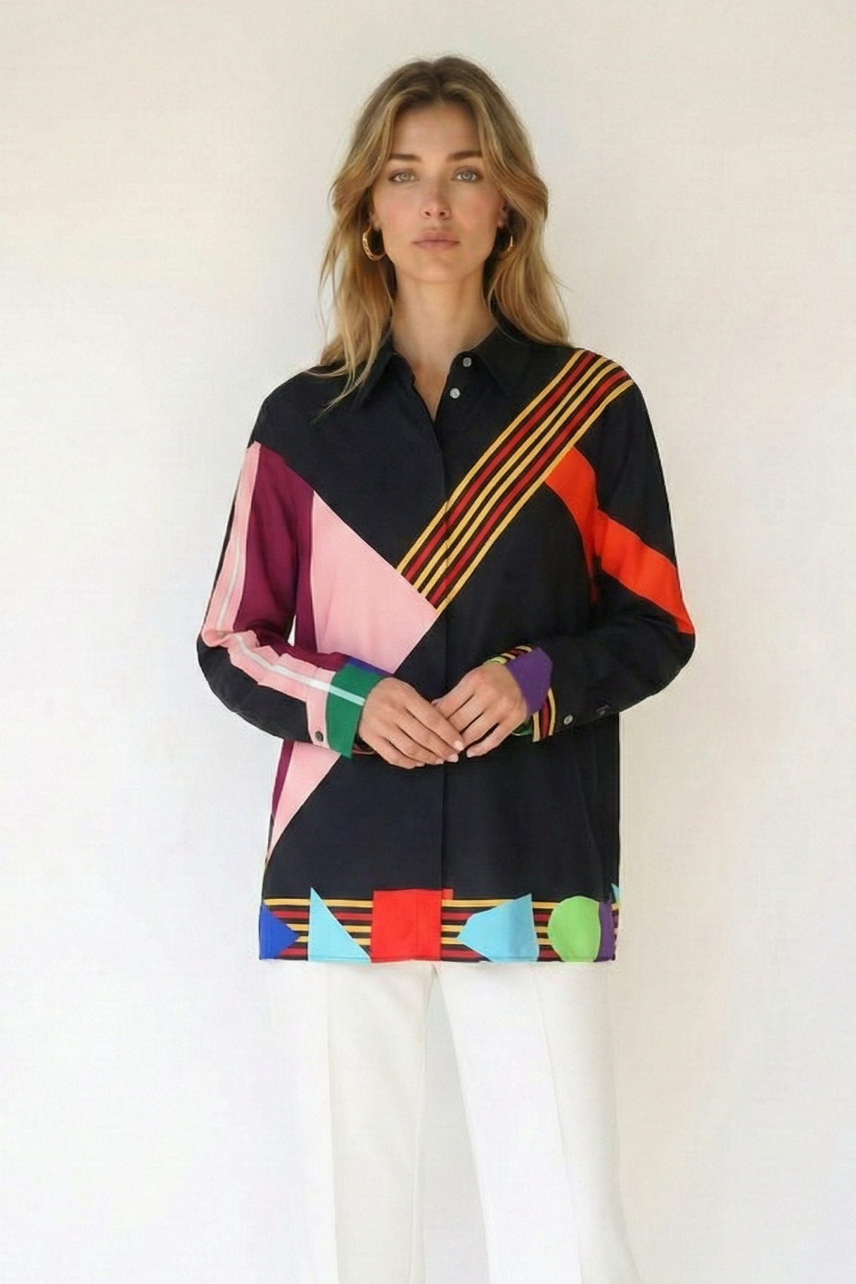 Kareen Collar Shirt-TOP-LennaRose-Size 1 (8-10)-Lenna Rose Fashion