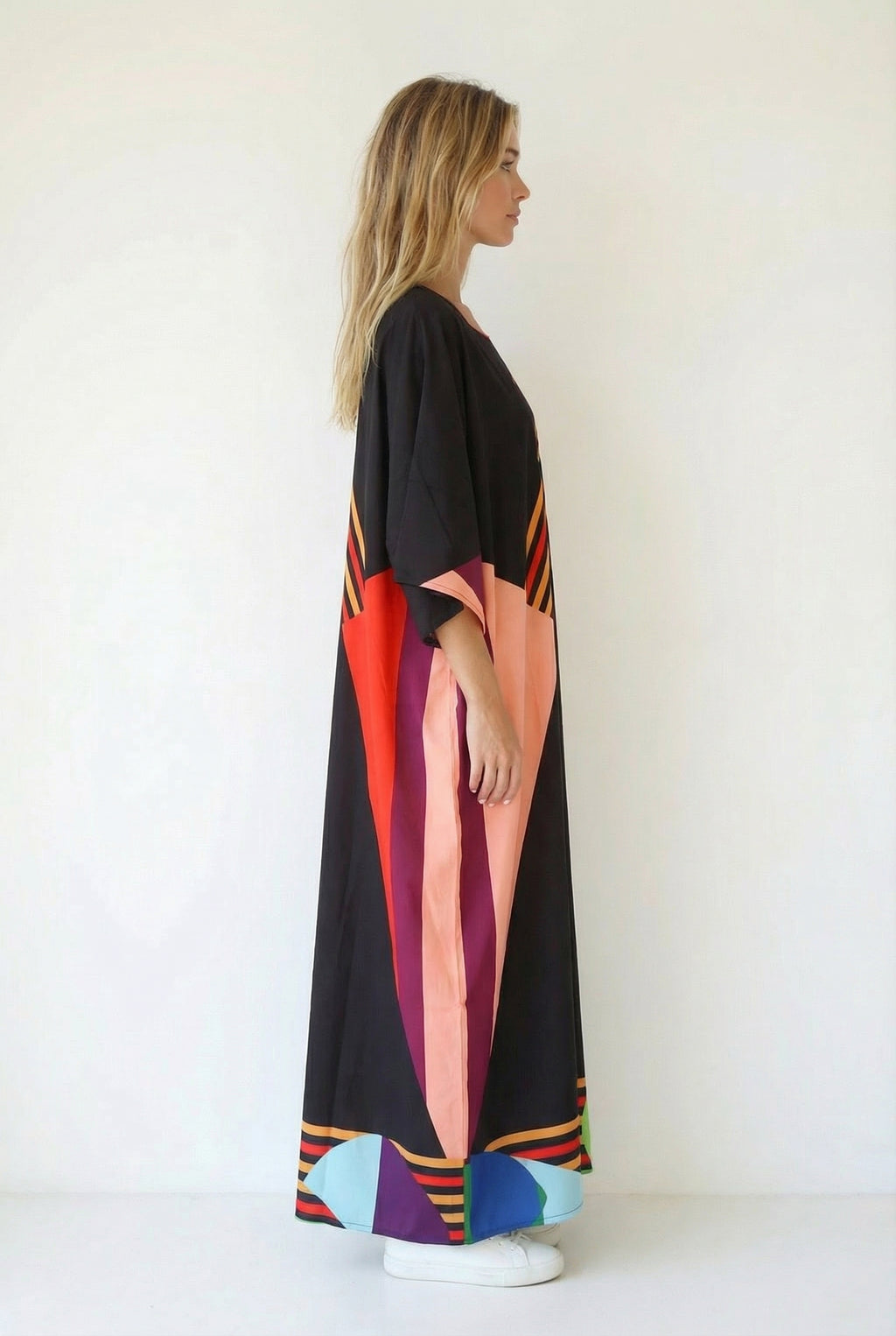 Kareen Long Kaftan-Dress-LennaRose-Size 1 (8-10)-Lenna Rose Fashion