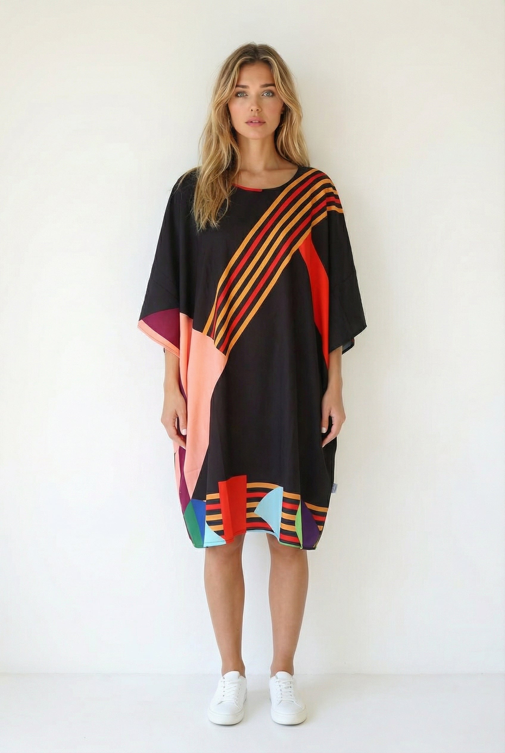 Kareen Short Kaftan-Dress-LennaRose-Size 1 (8-10)-Lenna Rose Fashion