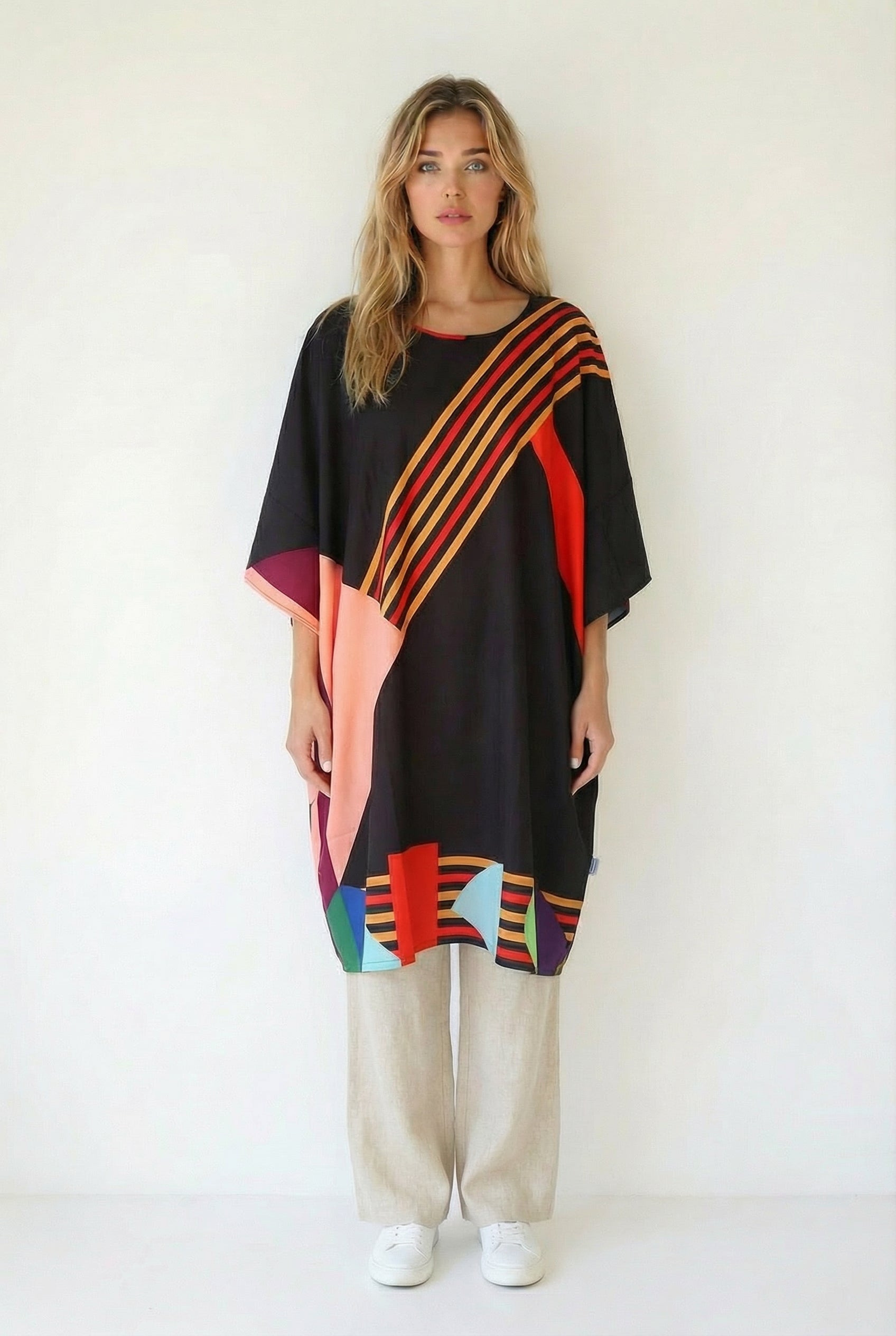 Kareen Short Kaftan-Dress-LennaRose-Size 1 (8-10)-Lenna Rose Fashion