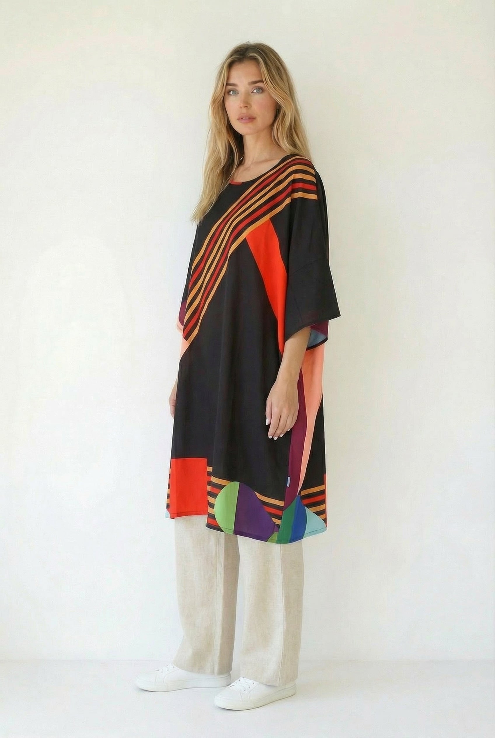 Kareen Short Kaftan-Dress-LennaRose-Size 1 (8-10)-Lenna Rose Fashion