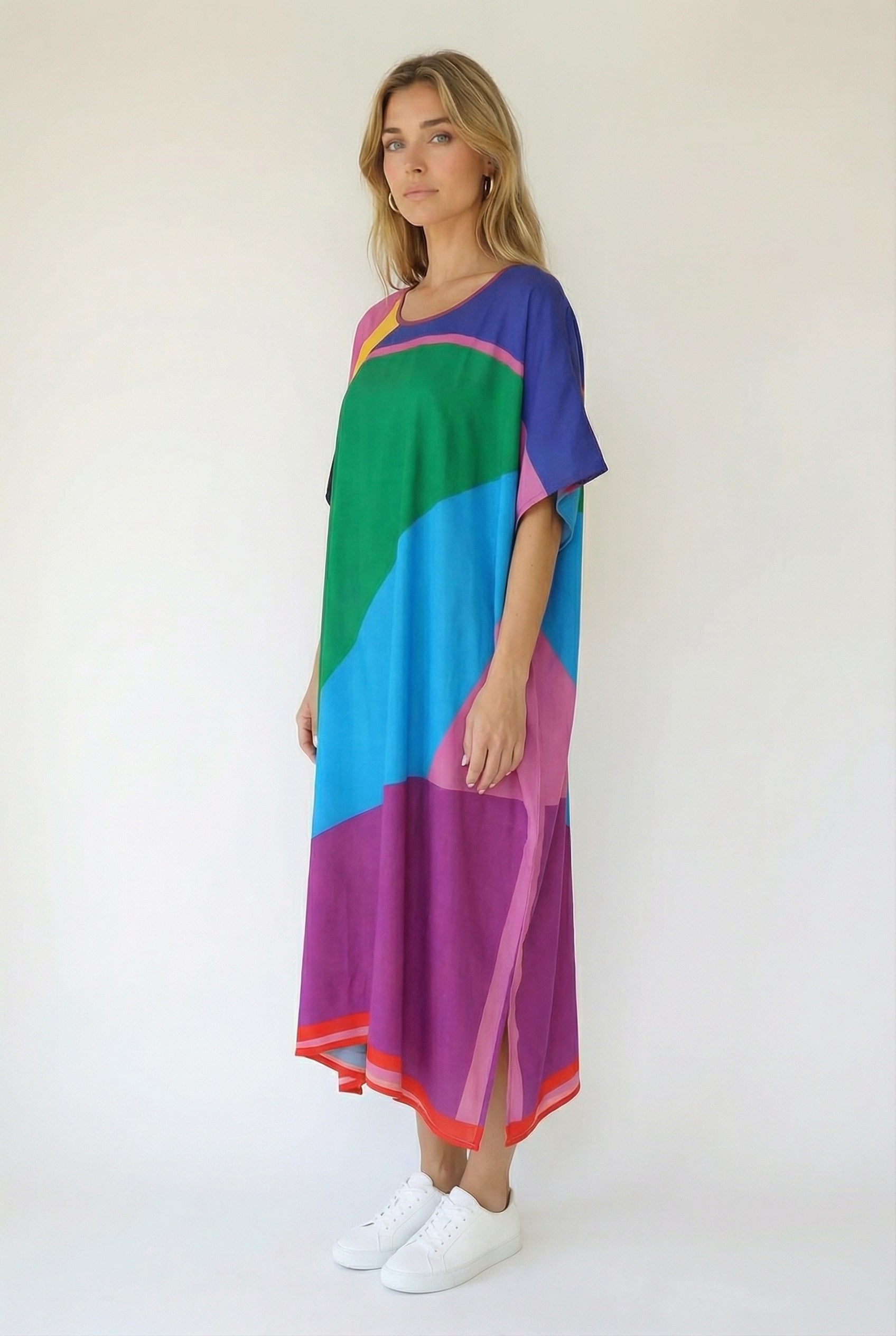 Koloko Long Kaftan-Dress-LennaRose-Size 1 (8-10)-Lenna Rose Fashion