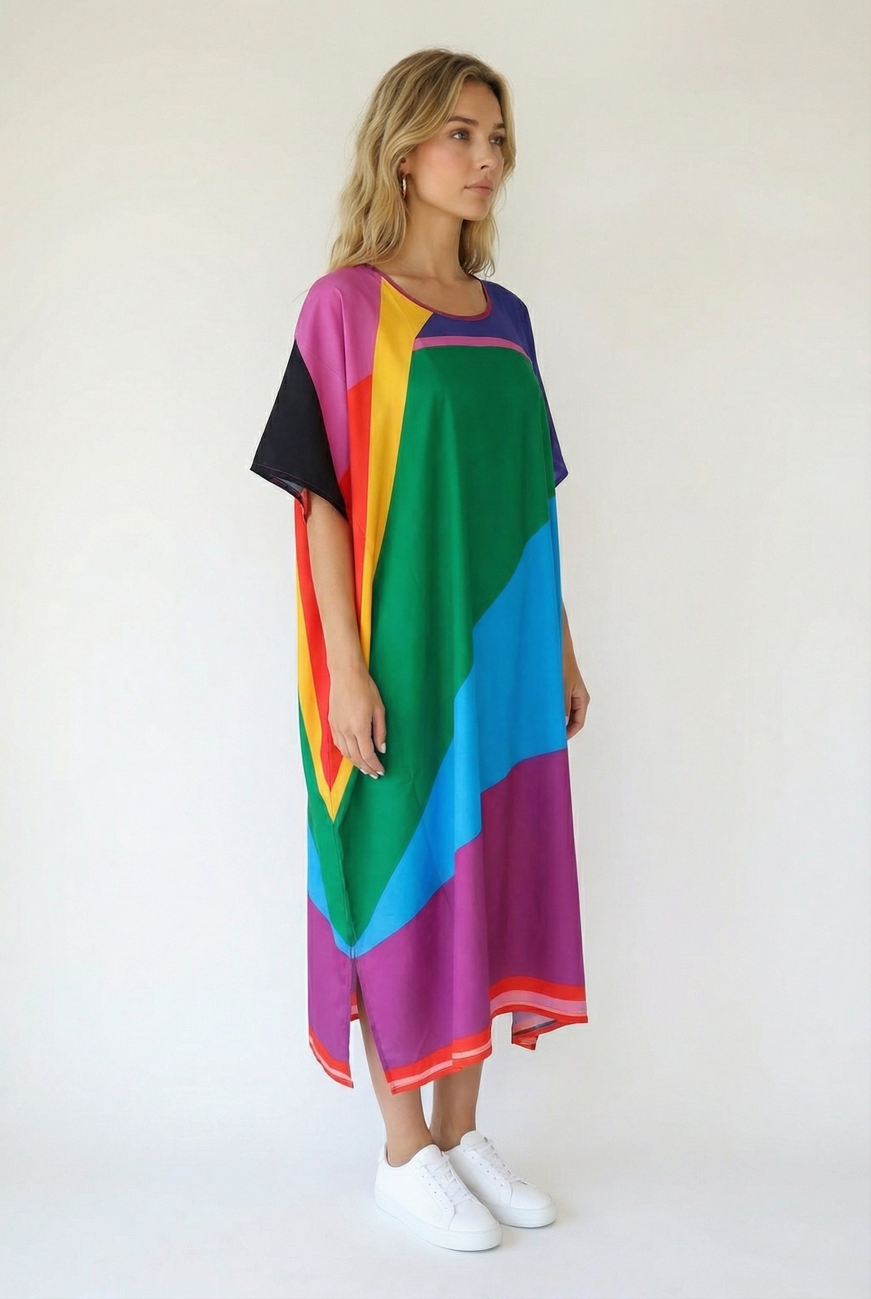 Koloko Short Kaftan-Dress-LennaRose-Size 1 (8-10)-Lenna Rose Fashion