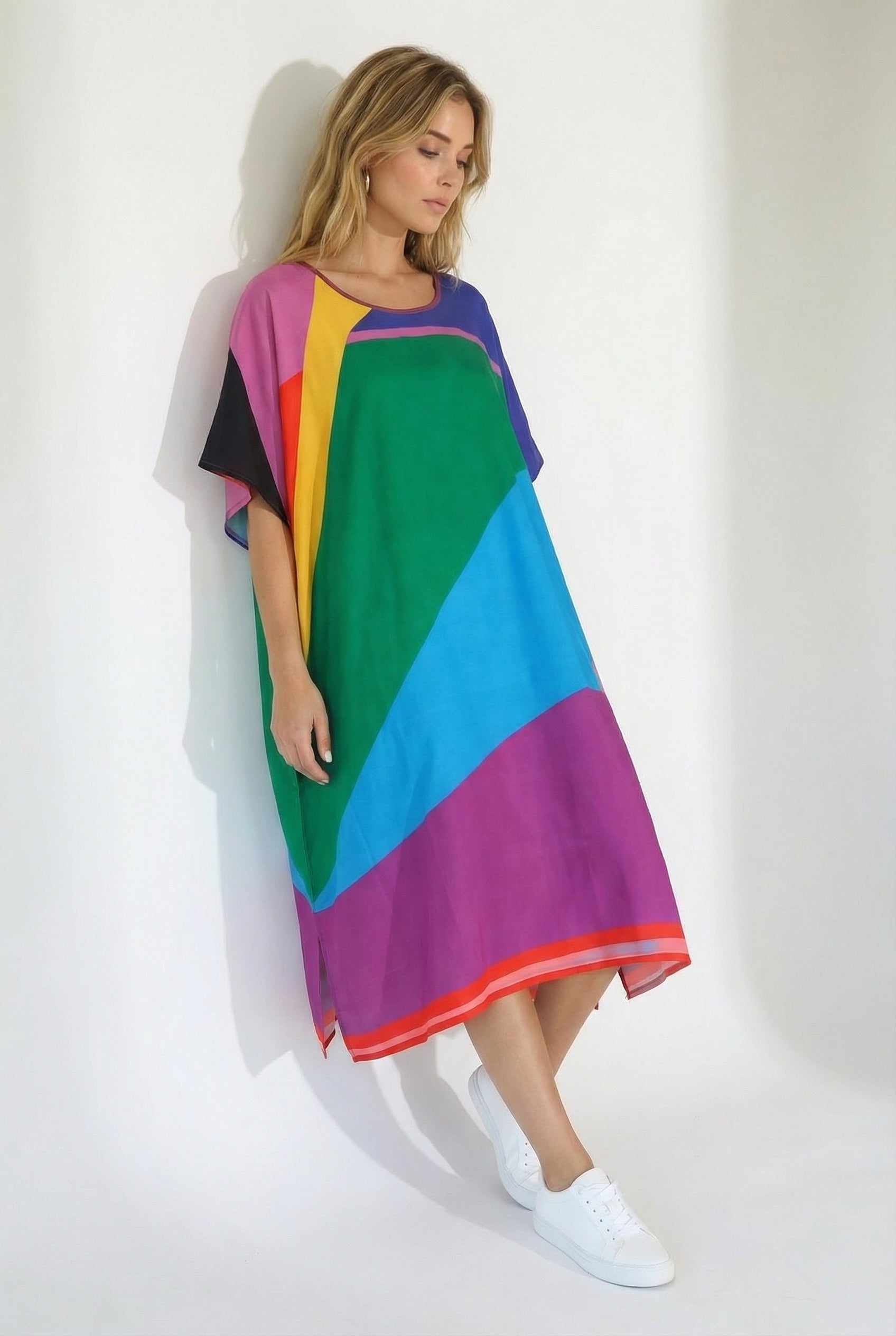 Koloko Short Kaftan-Dress-LennaRose-Size 1 (8-10)-Lenna Rose Fashion