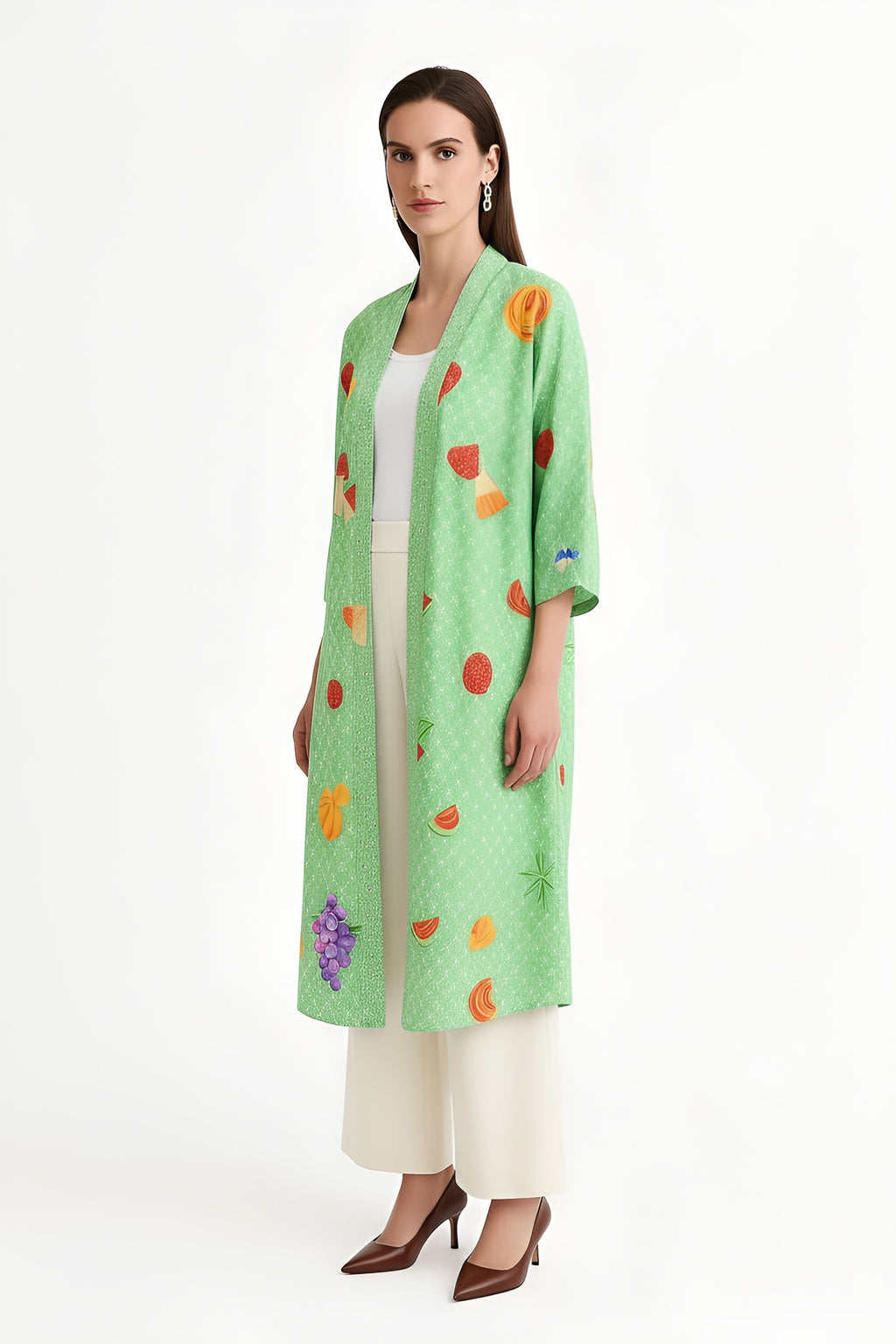 Lisbon Long Kimono Shrug-LennaRose-One Size (8 - 18)-Lenna Rose Fashion