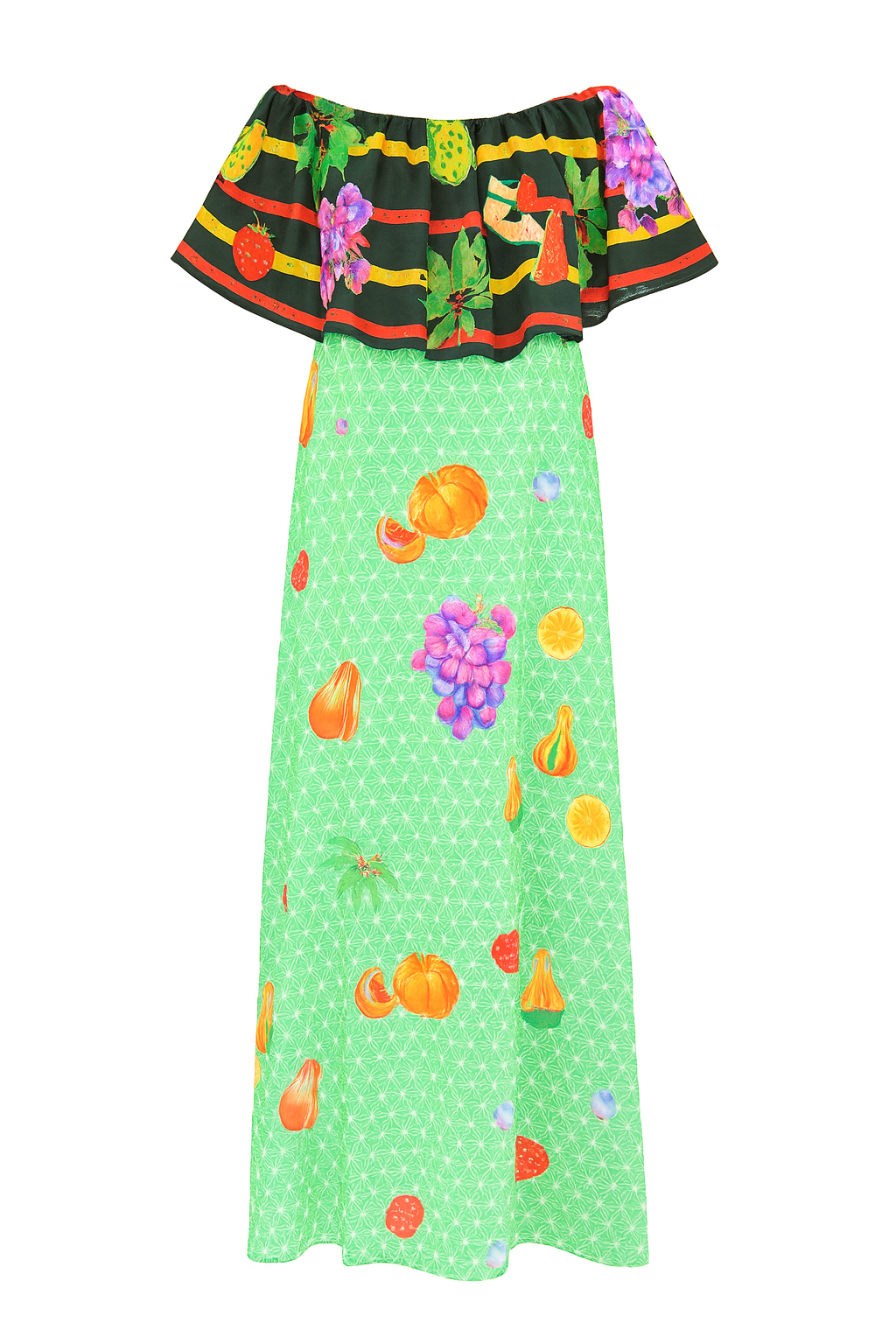 Lisbon Ruffle Boho Maxi-Dress-LennaRose-Size 1 (8-10)-Lenna Rose Fashion