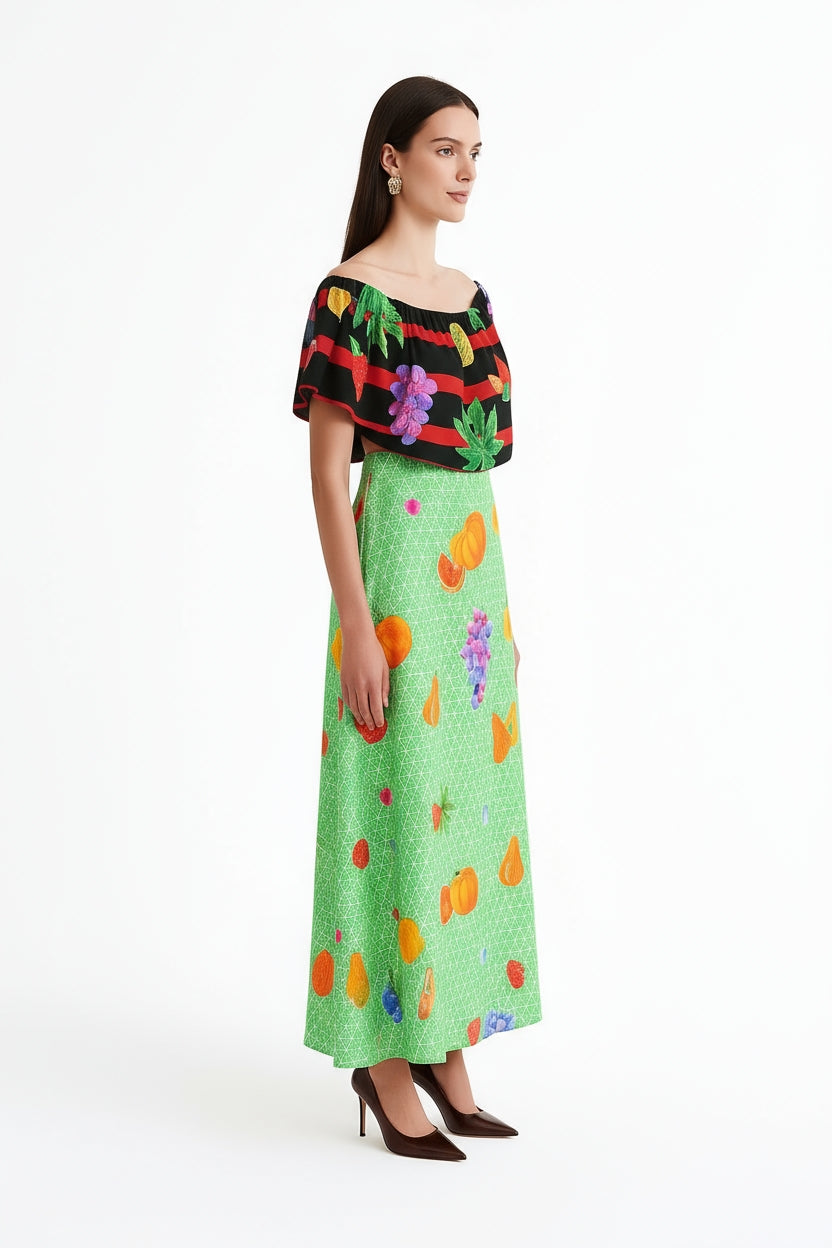 Lisbon Ruffle Boho Maxi-Dress-LennaRose-Size 1 (8-10)-Lenna Rose Fashion