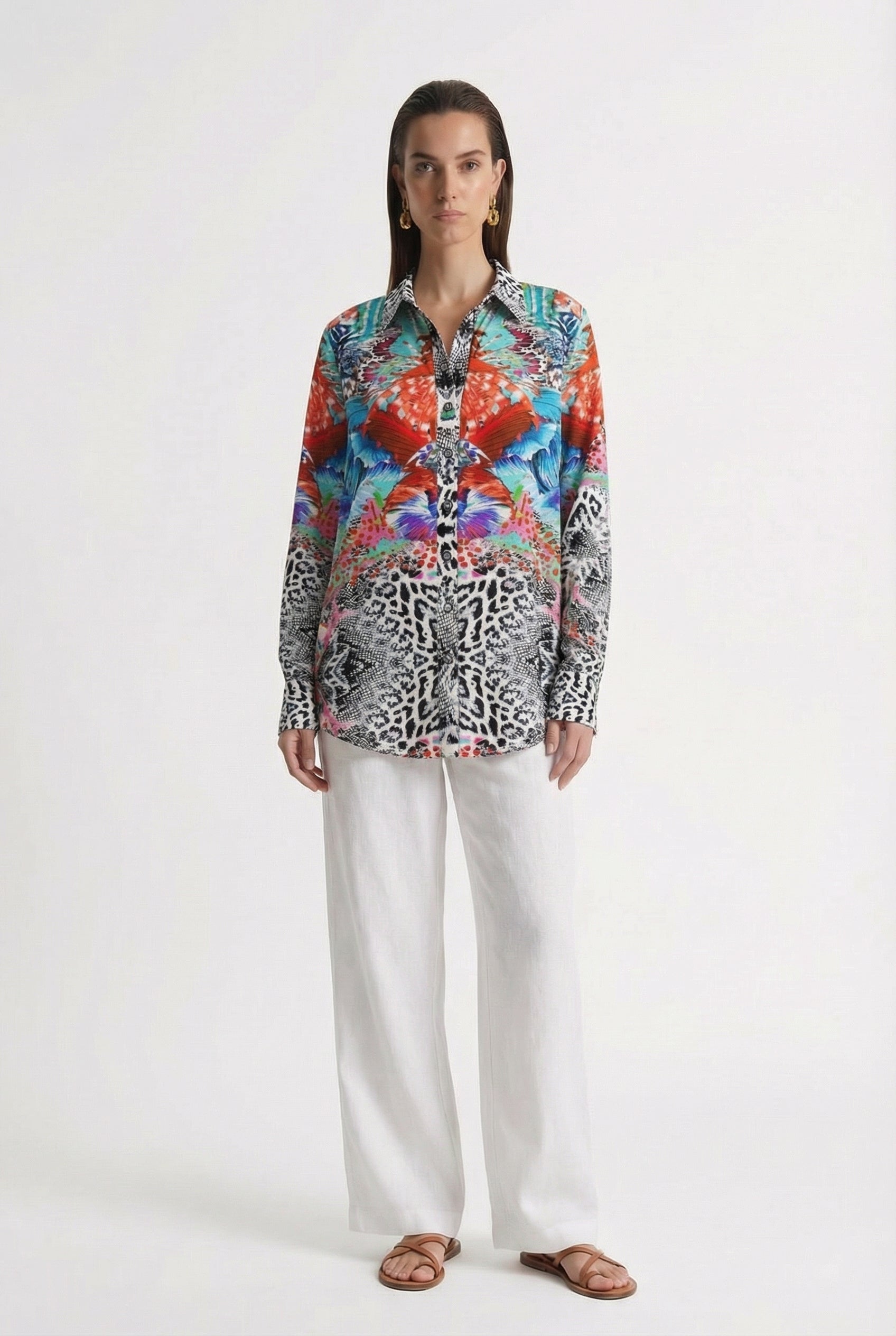 Lumina Collar Shirt-TOP-LennaRose-Size 1 (8-10)-Lenna Rose Fashion