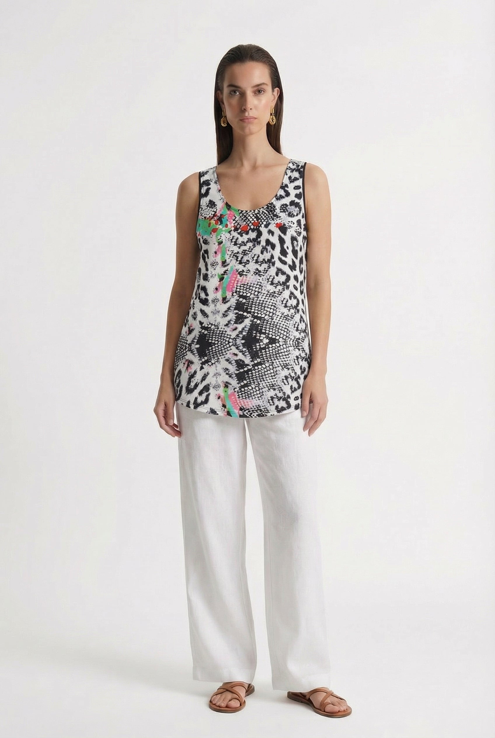 Lumina Flowing Tank Top-TOP-LennaRose-Size 1 (8-10)-Lenna Rose Fashion