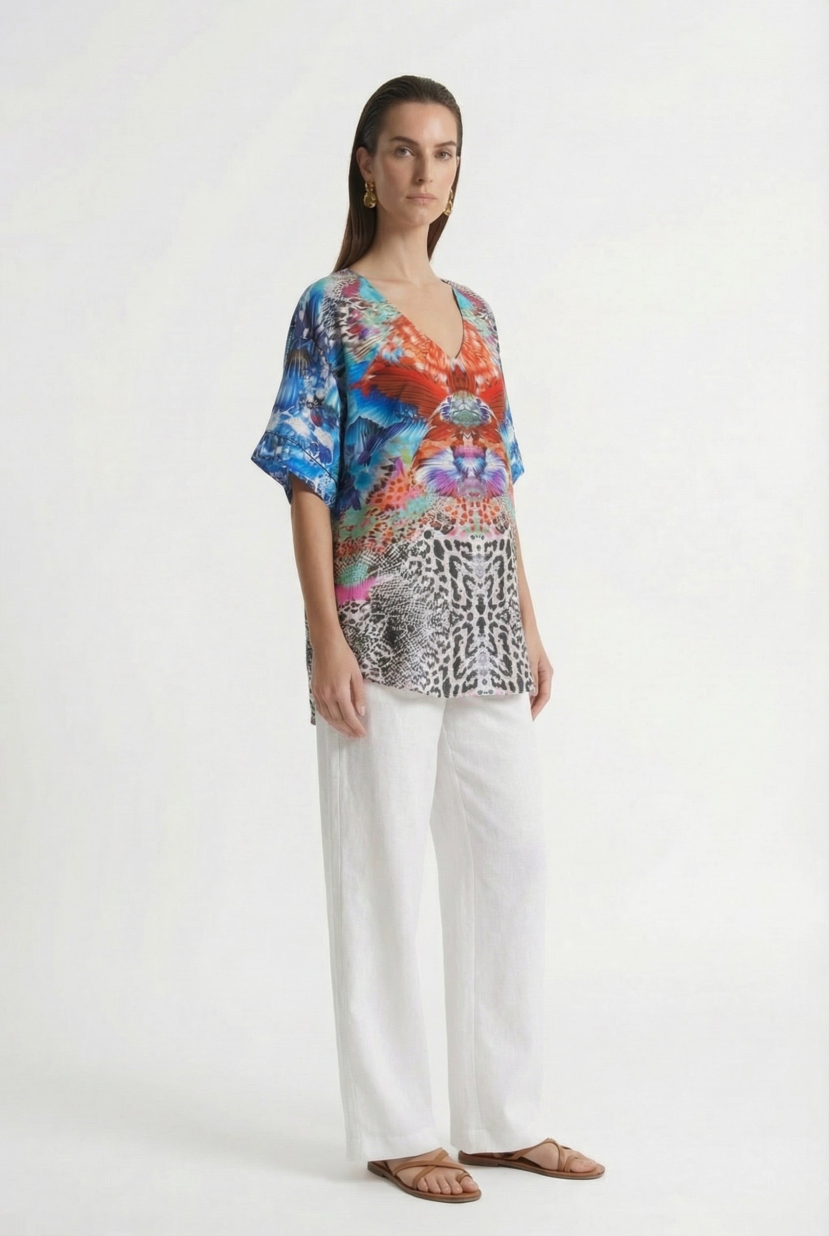 Lumina Kaftan Top-TOP-LennaRose-Size 1 (8-10)-Lenna Rose Fashion