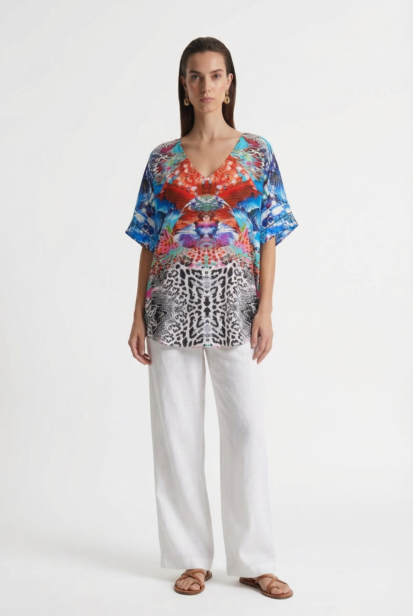 Lumina Kaftan Top-TOP-LennaRose-Size 1 (8-10)-Lenna Rose Fashion