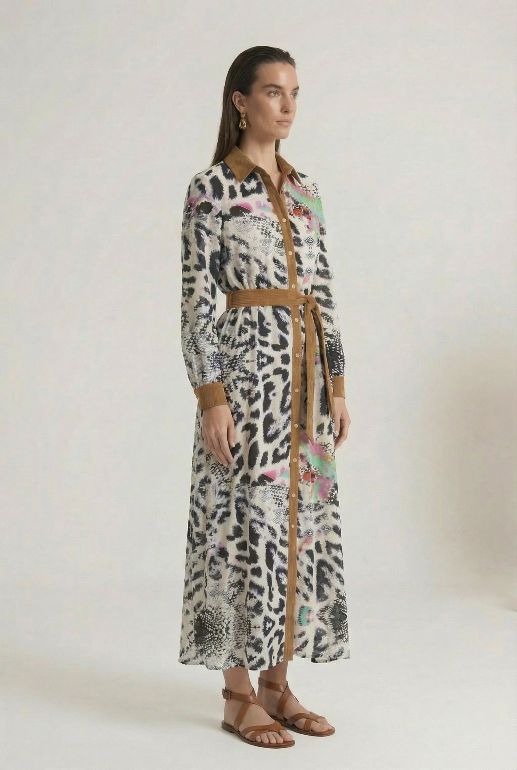 Lumina Long Frida Dress-Dress-LennaRose-Size 1 (8-10)-Lenna Rose Fashion