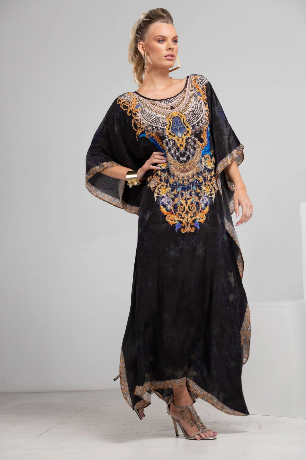 Midnight In Paris Long Kaftan