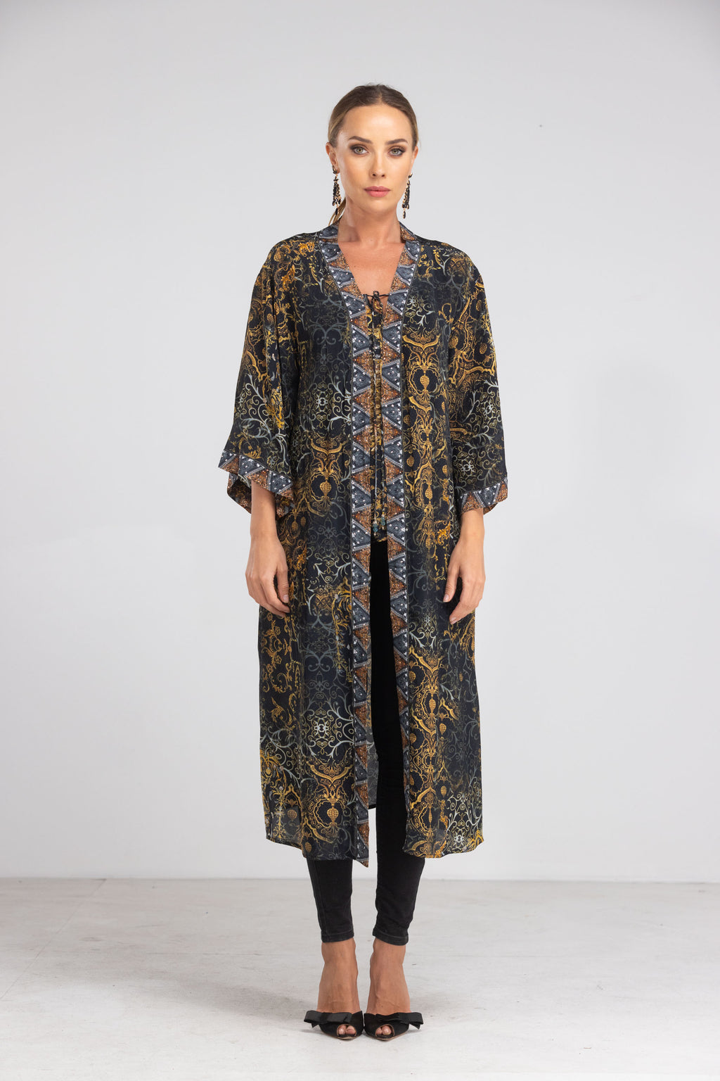 Valletta Long Kimono Shrug