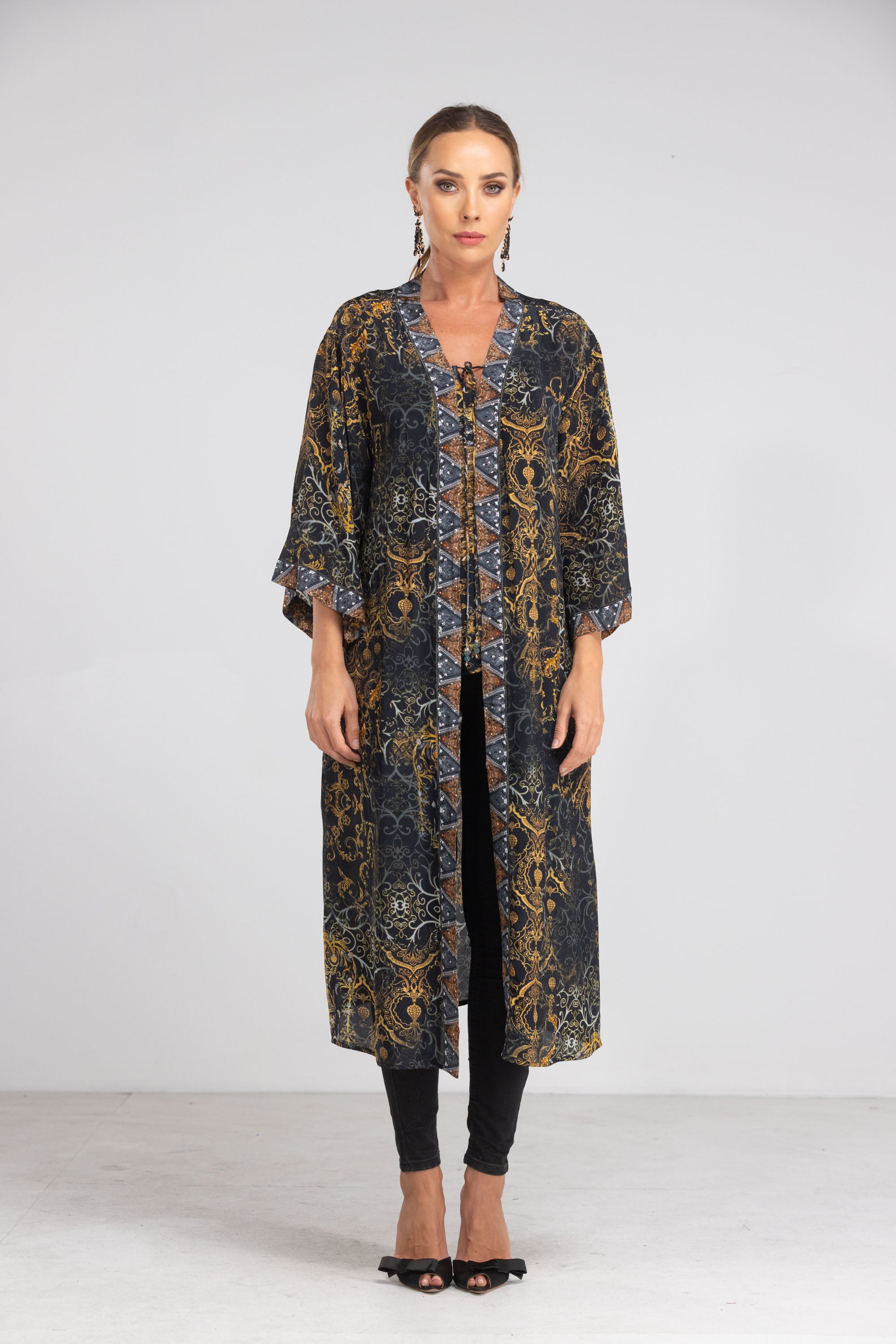 Valletta Long Kimono Shrug