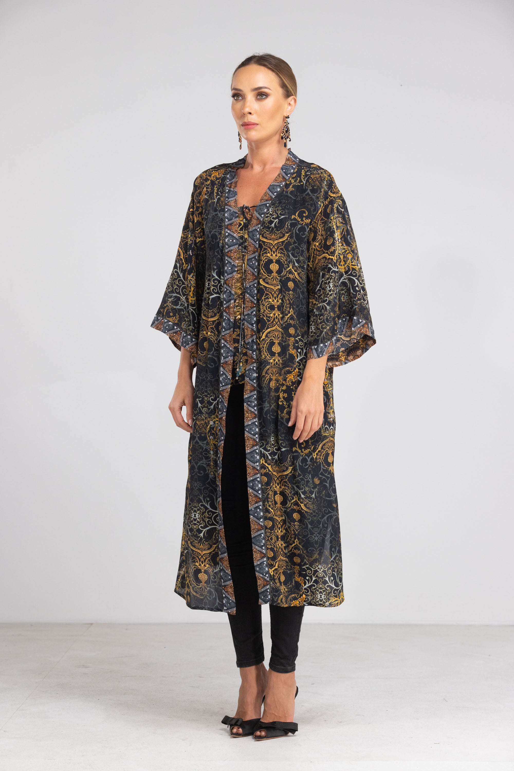 Valletta Long Kimono Shrug