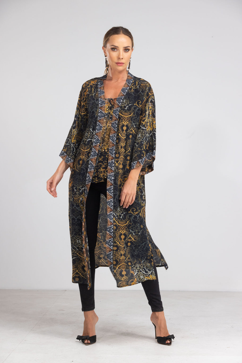 Valletta Long Kimono Shrug