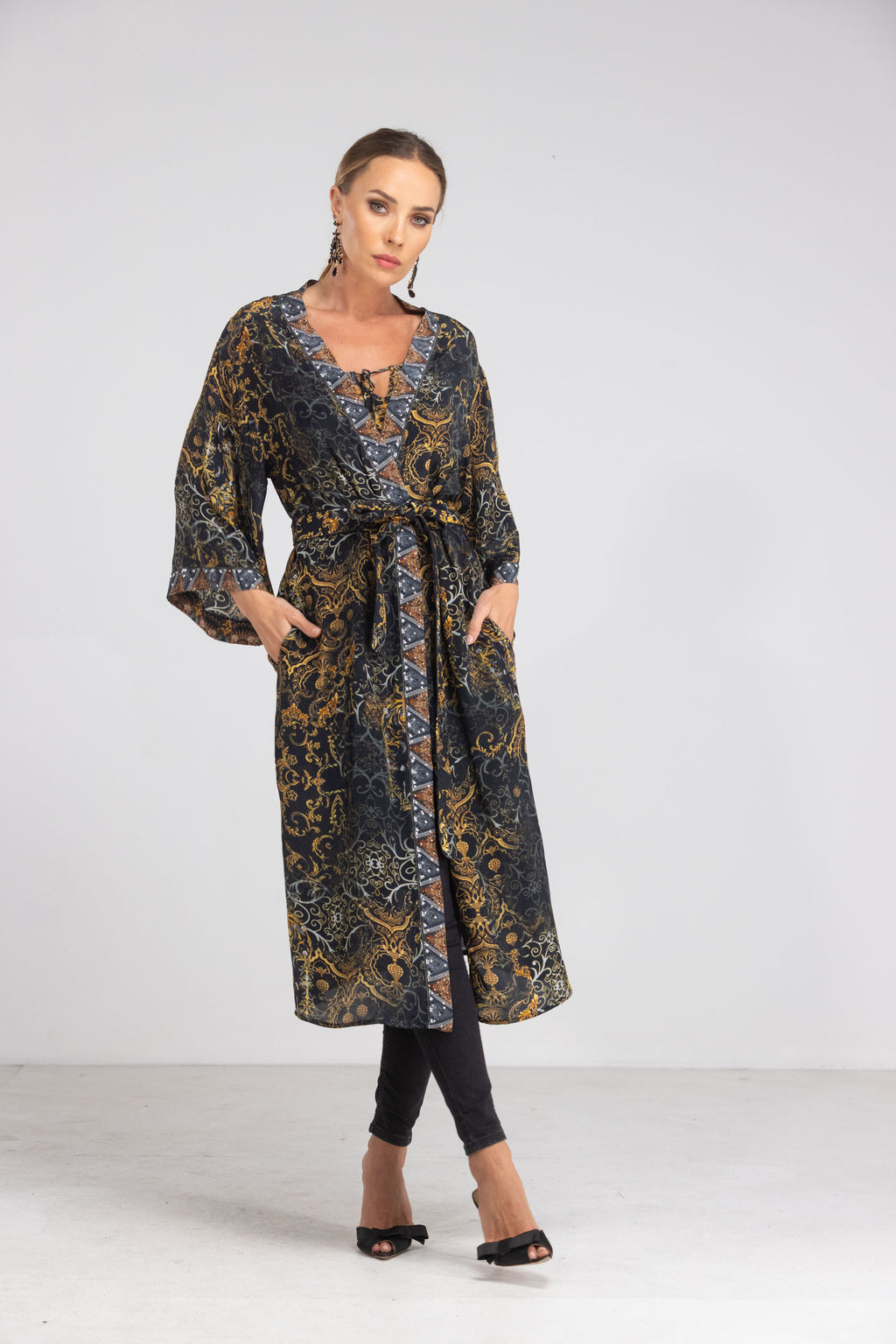 Valletta Long Kimono Shrug