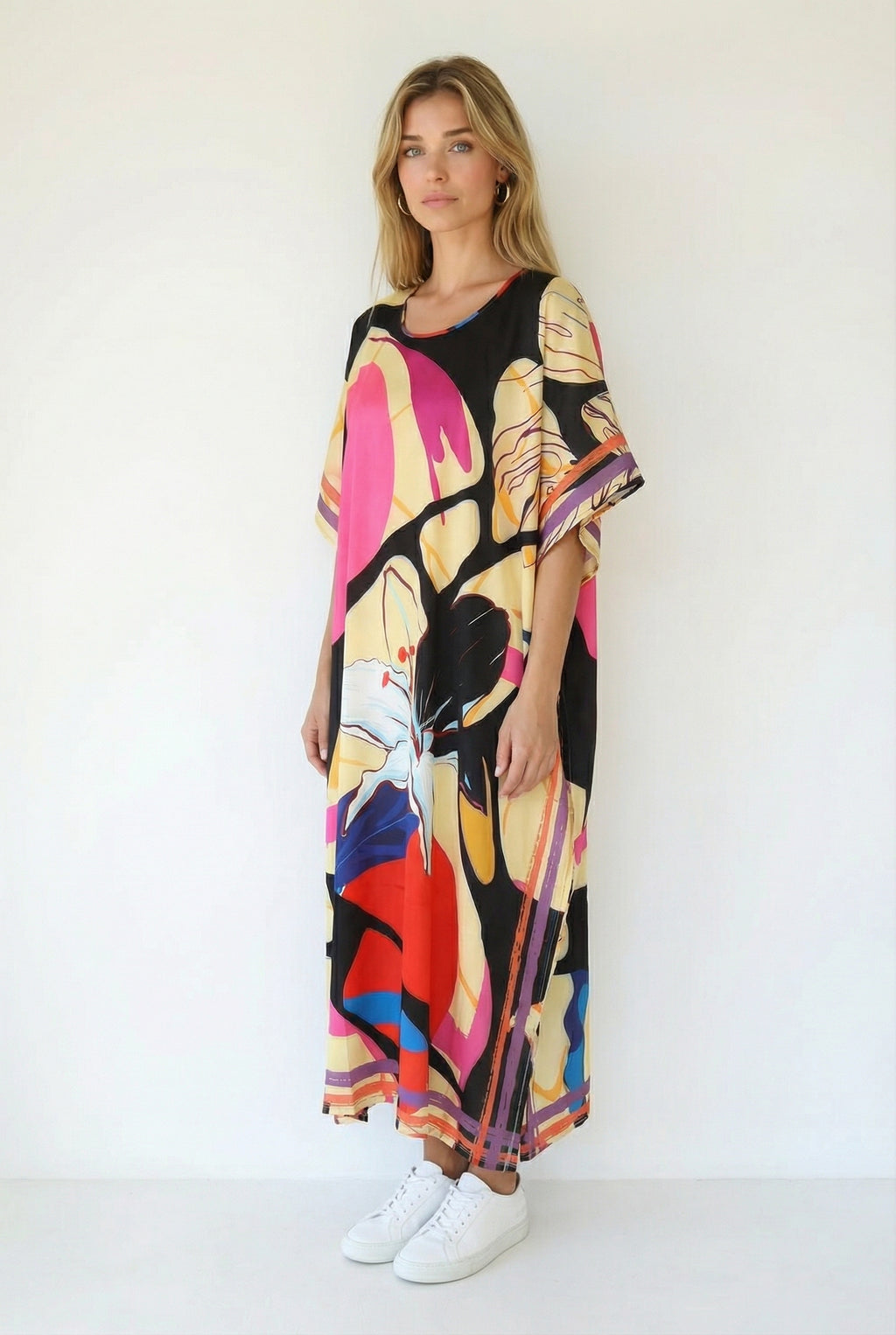 Parrima Long Kaftan-Dress-LennaRose-Size 1 (8-10)-Lenna Rose Fashion
