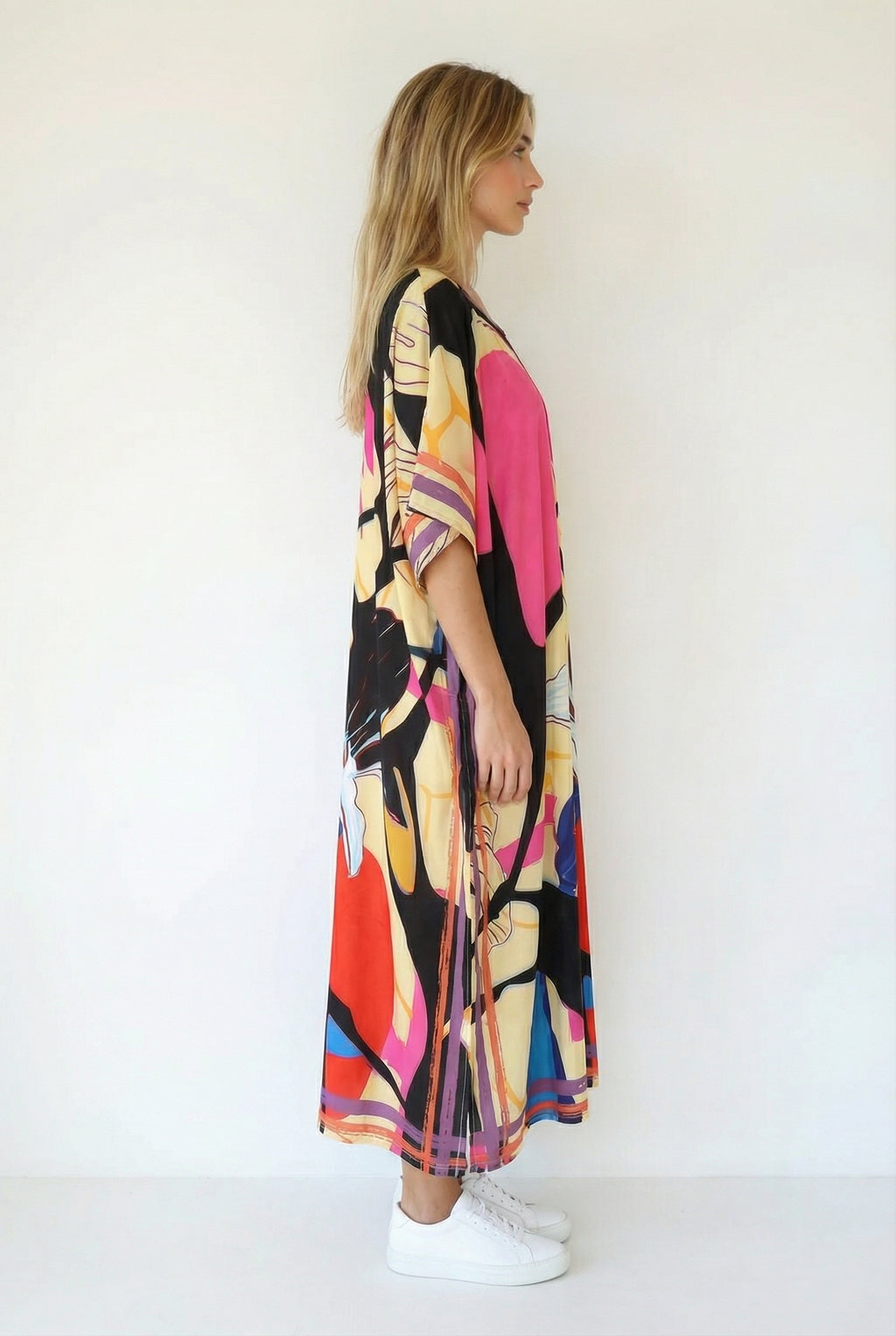 Parrima Long Kaftan-Dress-LennaRose-Size 1 (8-10)-Lenna Rose Fashion